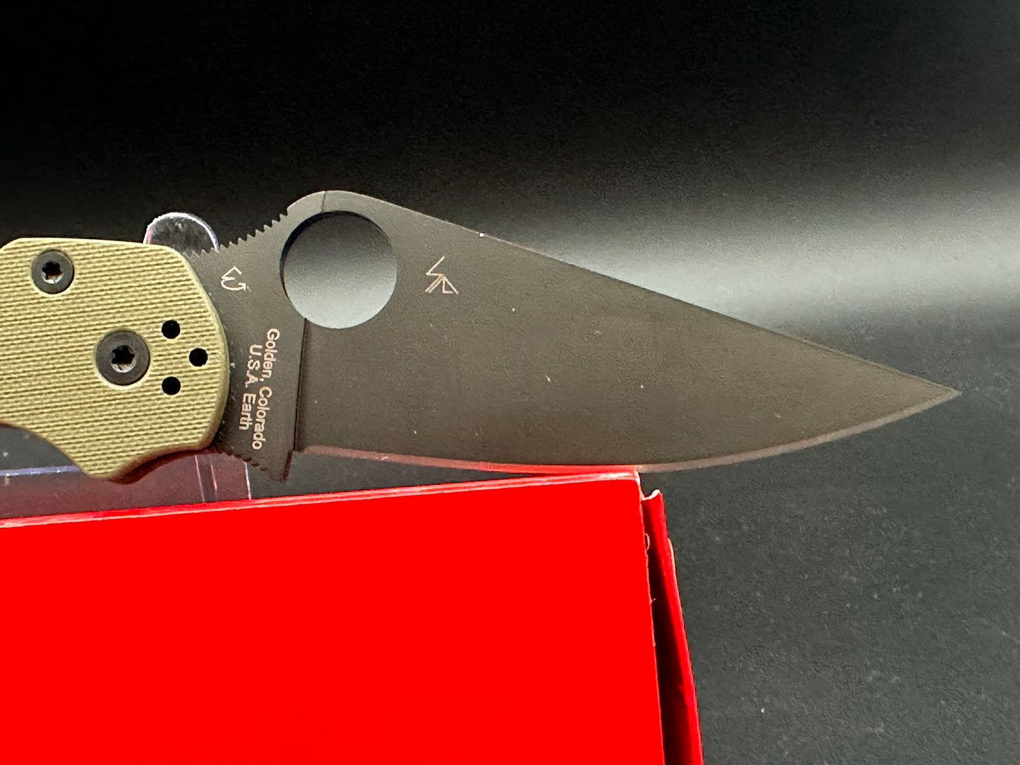 Spyderco Paramilitary 2 OD Green G-10 - Black S90V (DLT Trading Exclusive)