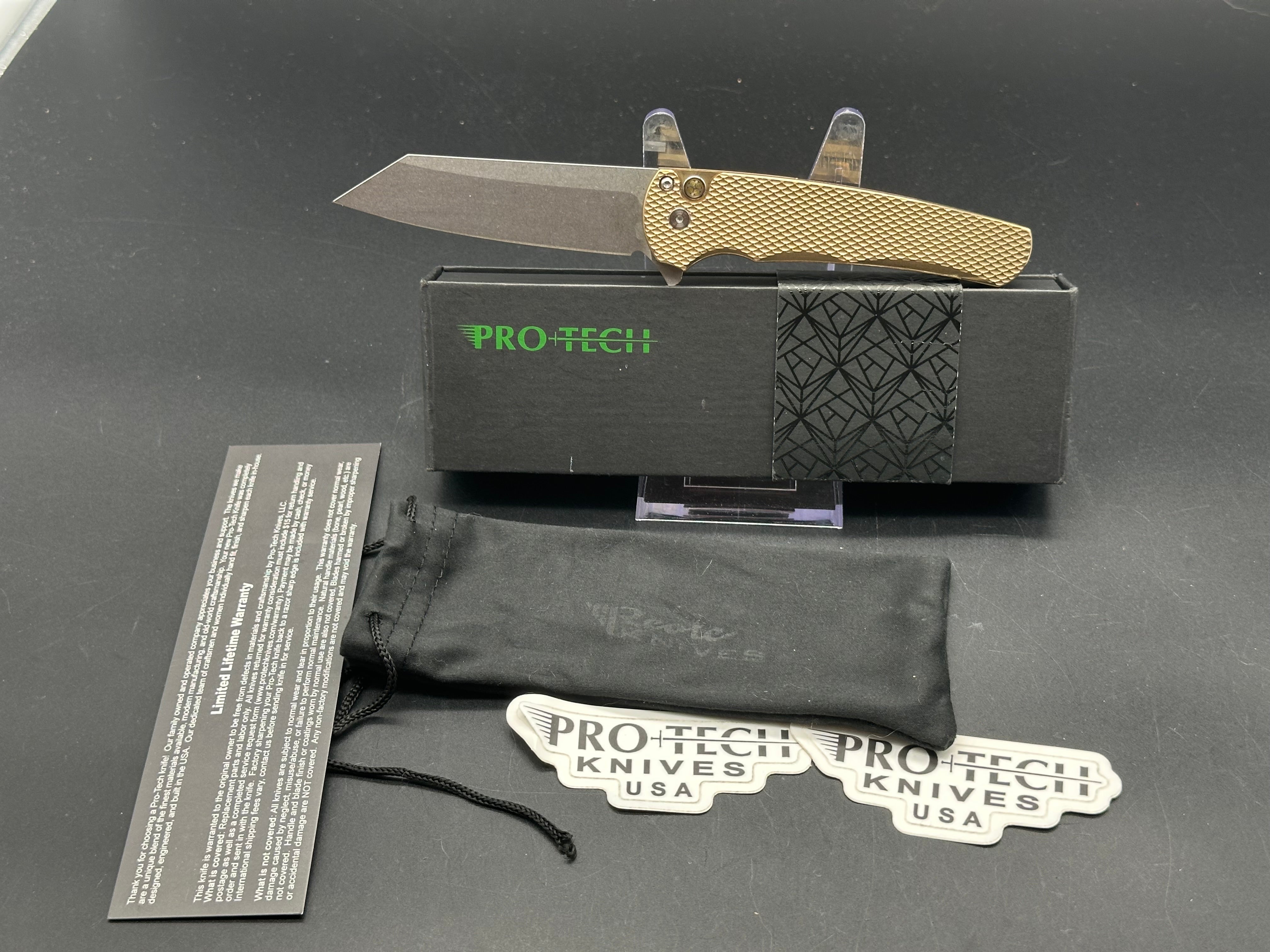 ProTech 5211 Malibu Bronze Aluminum Textured, Reverse Tanto