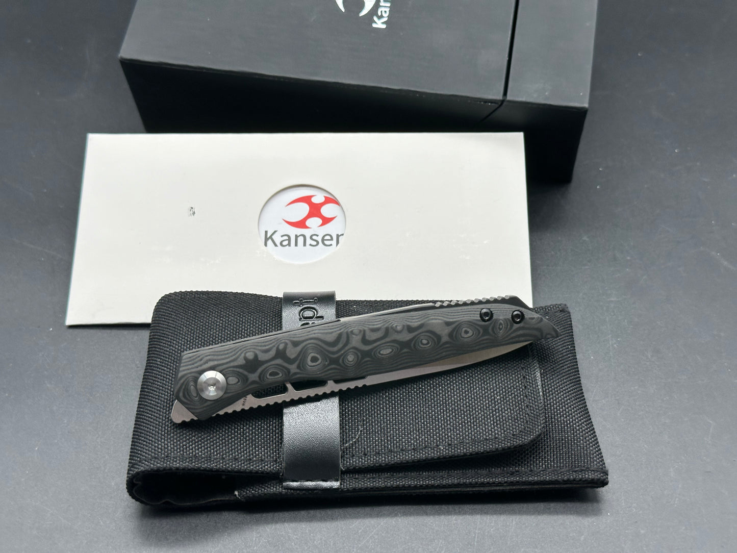 KANSEPT Knives lucky Star Flipper 3.54” CPM-S35VN Blade, Carbon Fiber