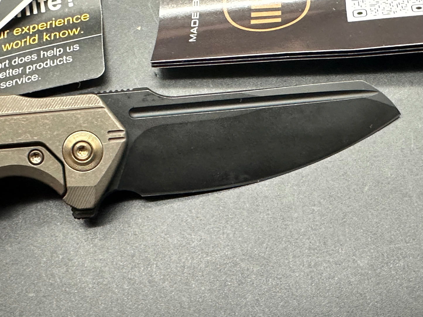 WE Knife Co. StarHawk Frame Lock Knife Bronze Titanium (2.8" SW)