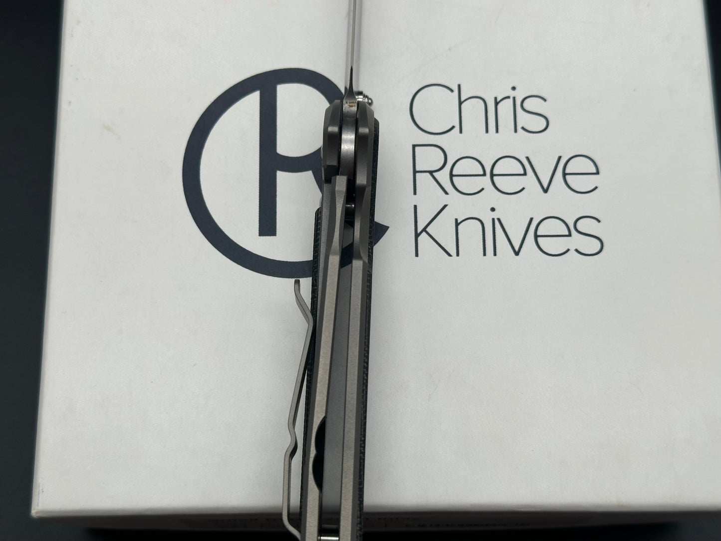 Chris Reeves CRK Small SEBENZA 31 BLACK CANVAS MICARTA DROP POINT