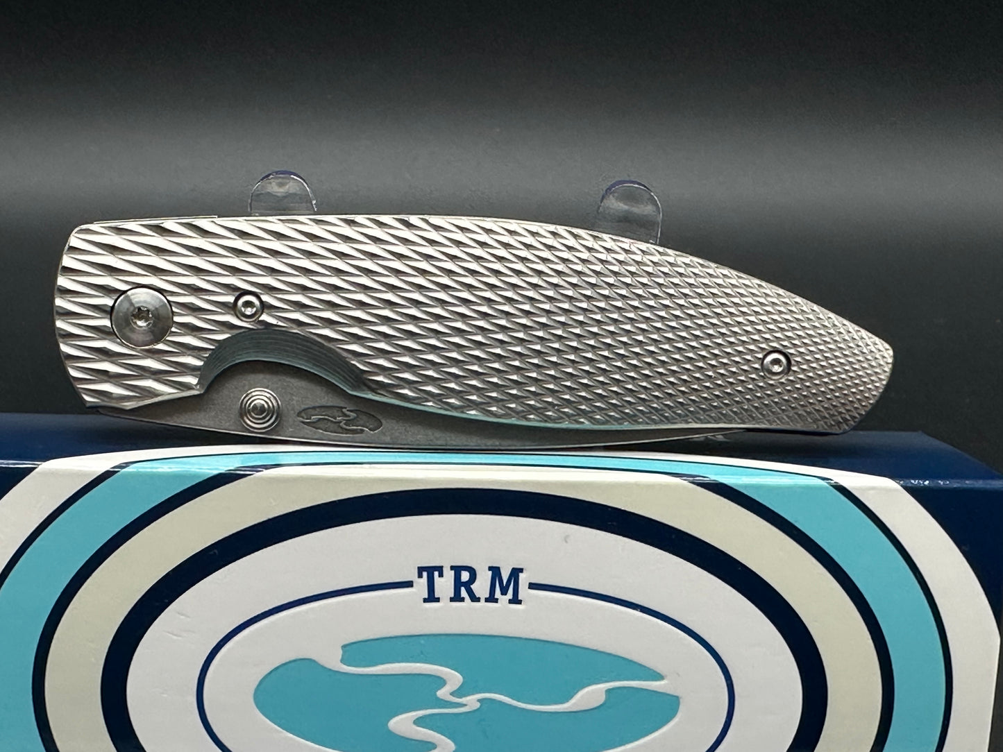 Three Rivers Manufacturing (TRM) Atom Linerlock Folding Knife (3D-Contoured Titanium)