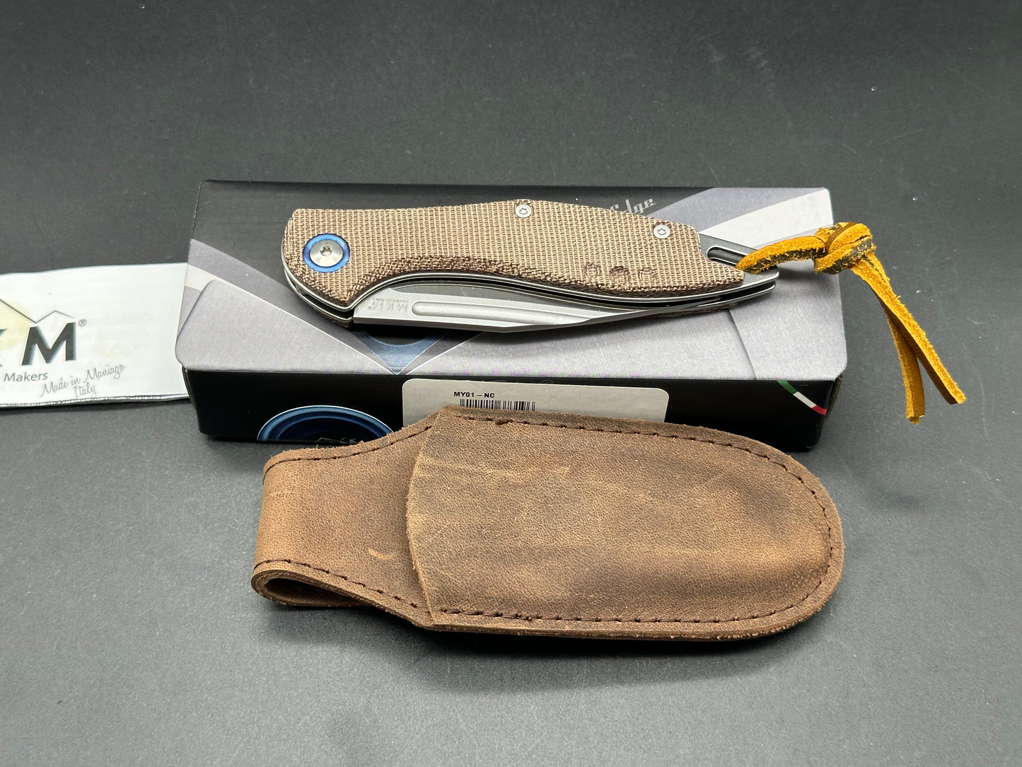 MKM Burnley Fara Slip Joint Folding Knife Natural Micarta (3" Satin)