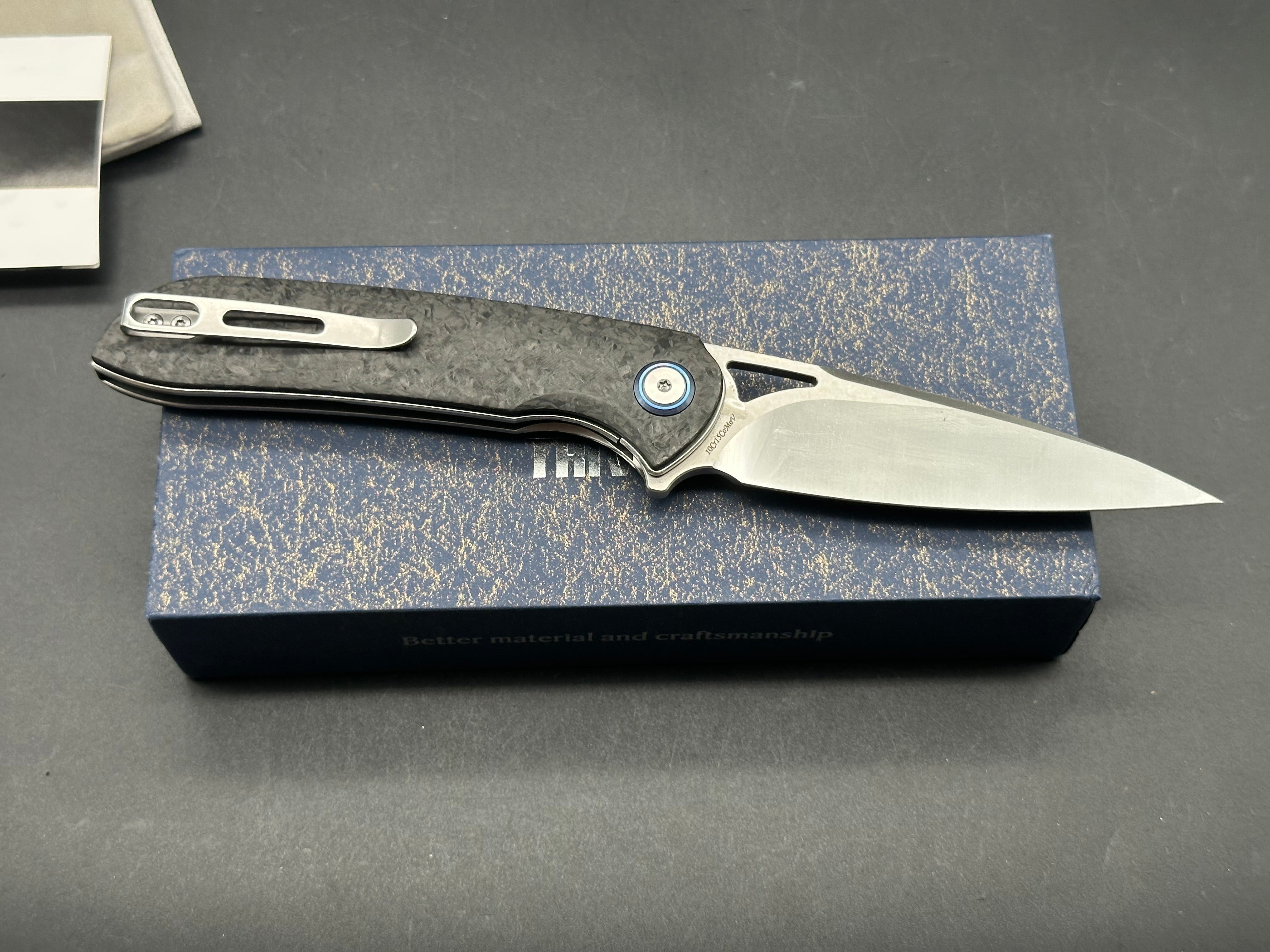 TRIVISA SGR-05 FOLDING KNIFE CARBON FIBER HANDLE