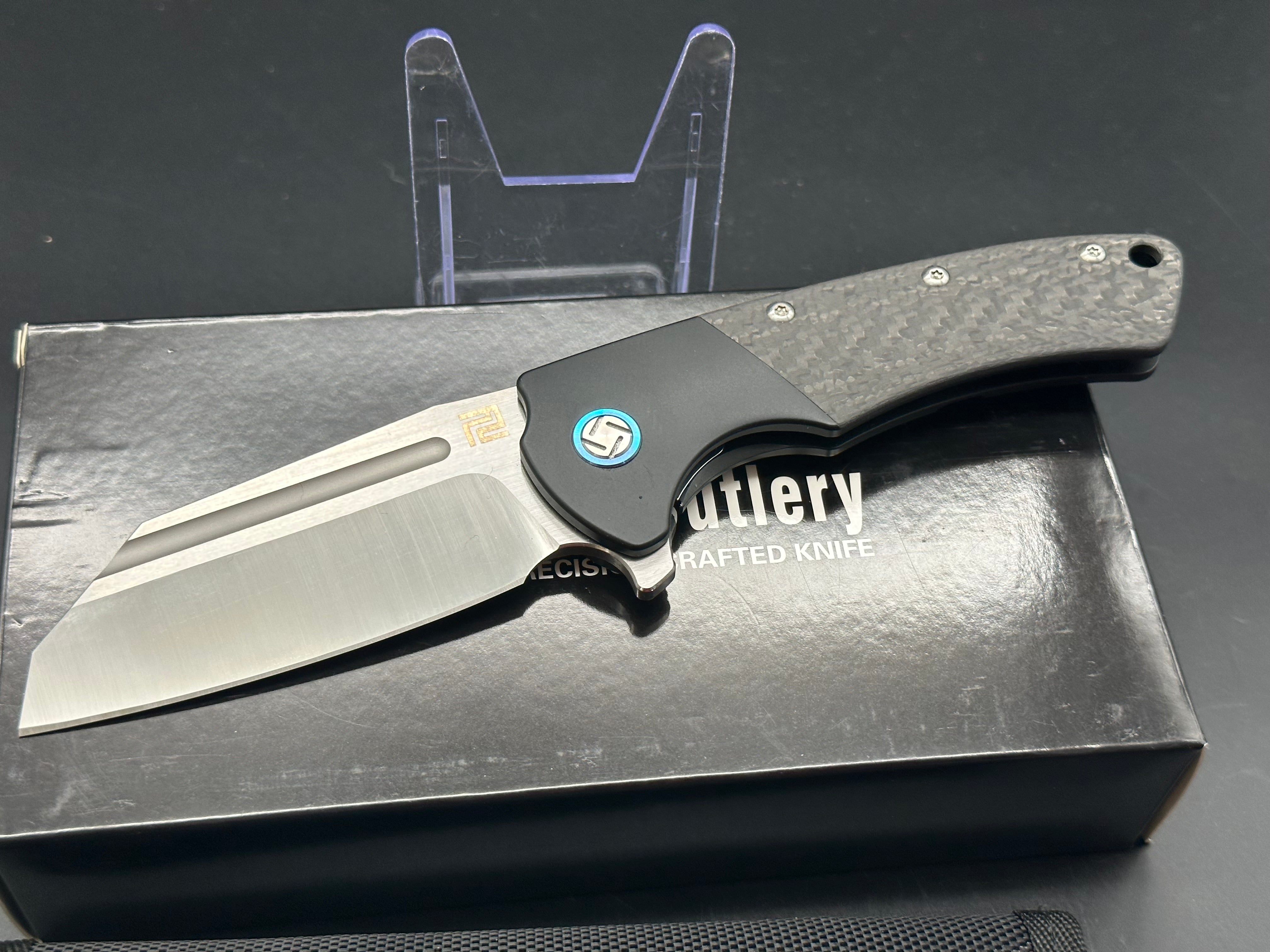 Artisan Cutlery Mastiff titanium/CF handle w/S35VN blade