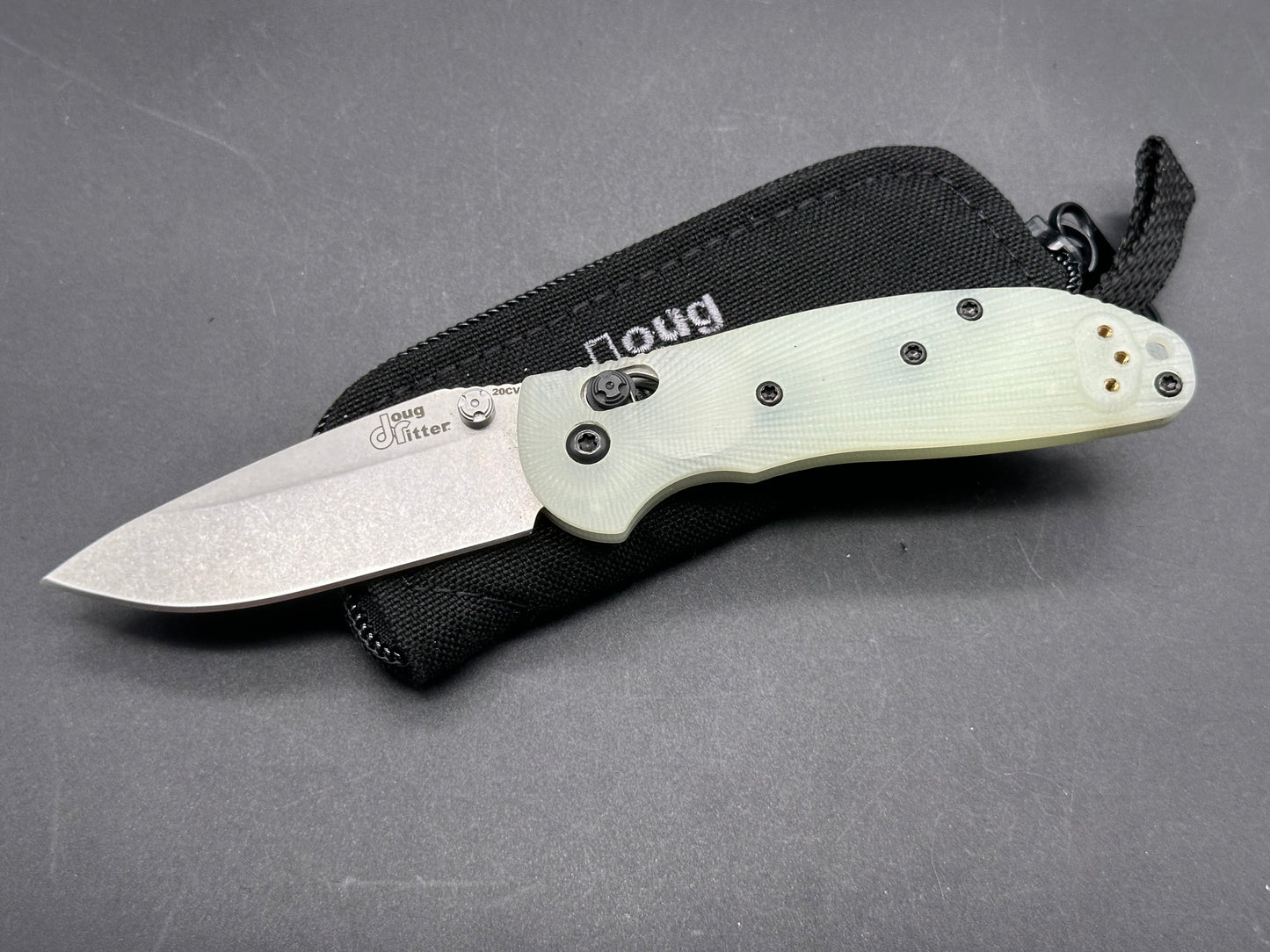 Hogue Ritter RSK mini jade g10 scales w/20CV blade