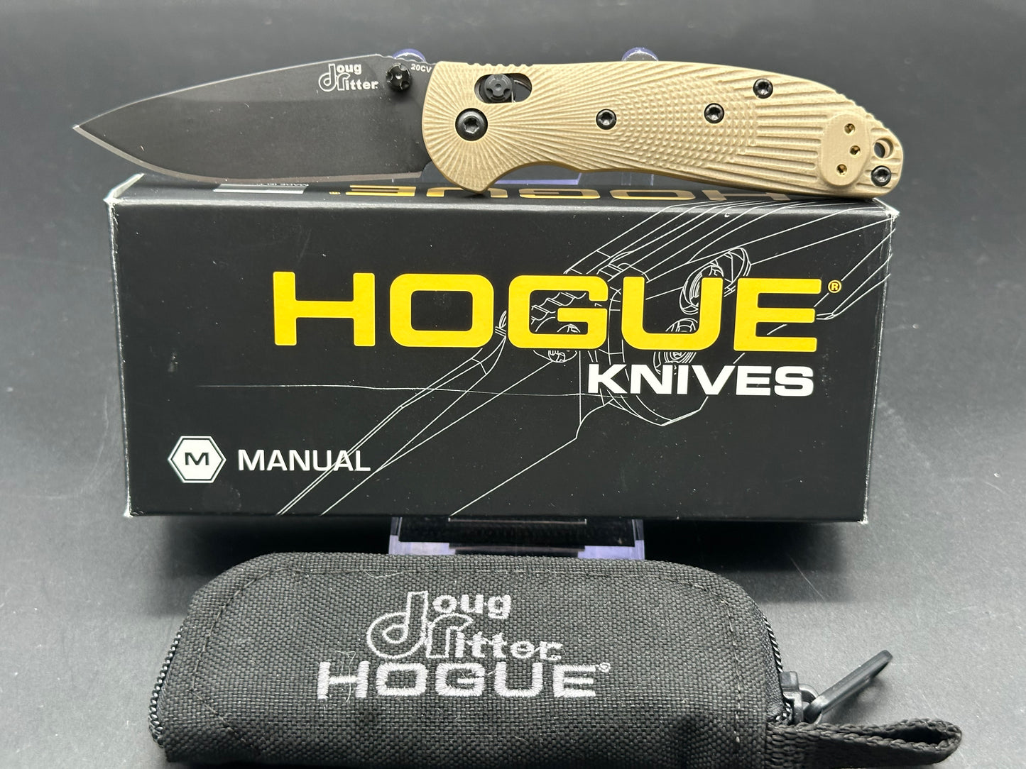 Hogue Ritter RSK mini FDE g10 scales w/20CV black blade