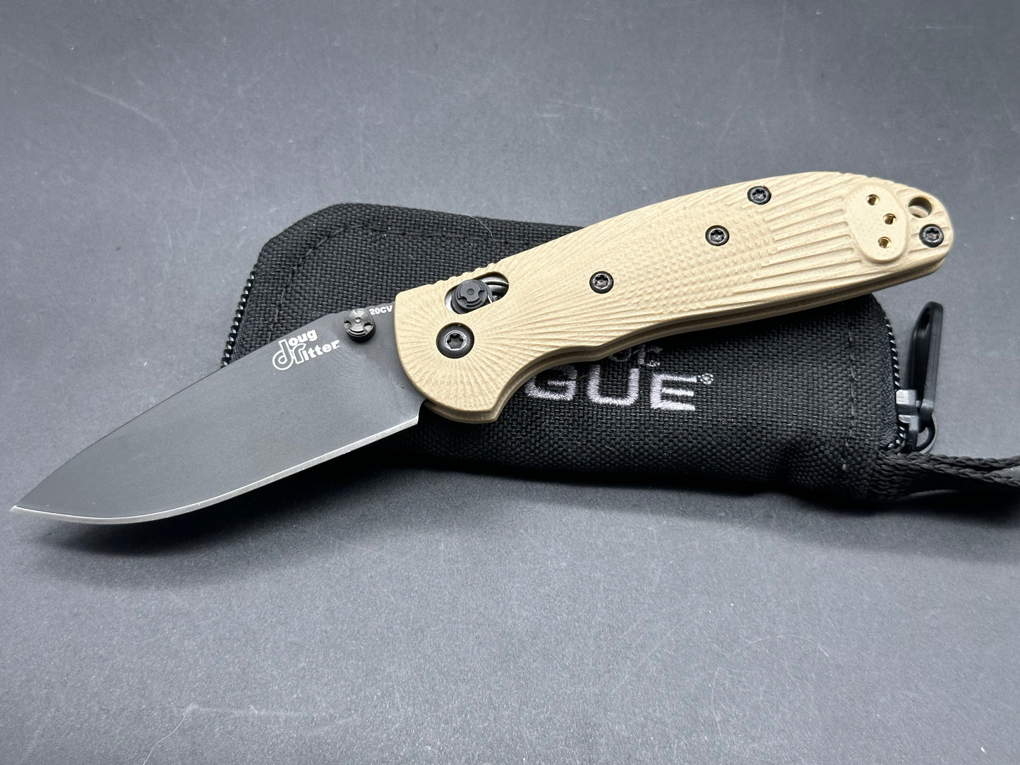 Hogue Ritter RSK mini FDE g10 scales w/20CV black blade