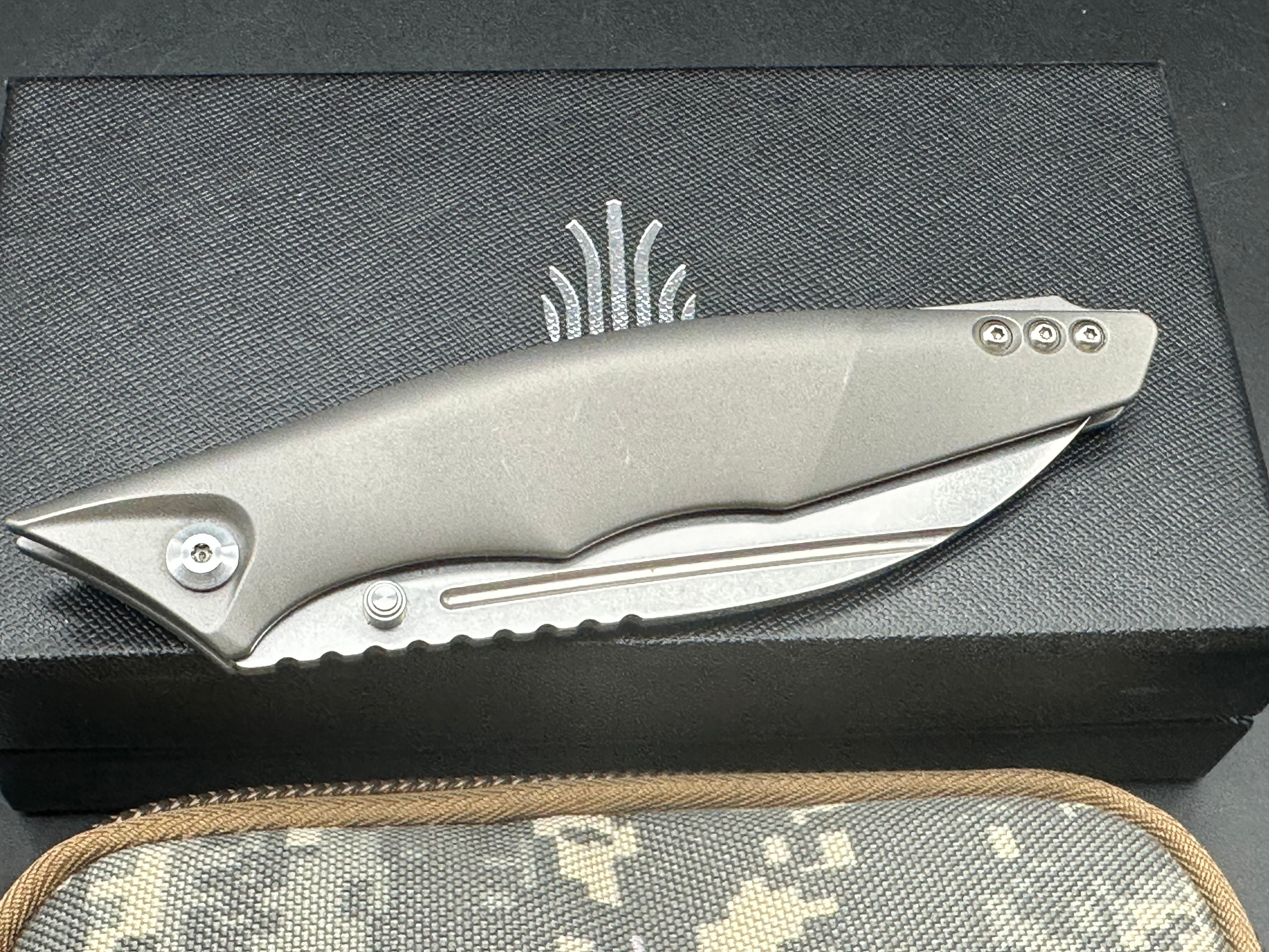 Kizer Seax prototype knife