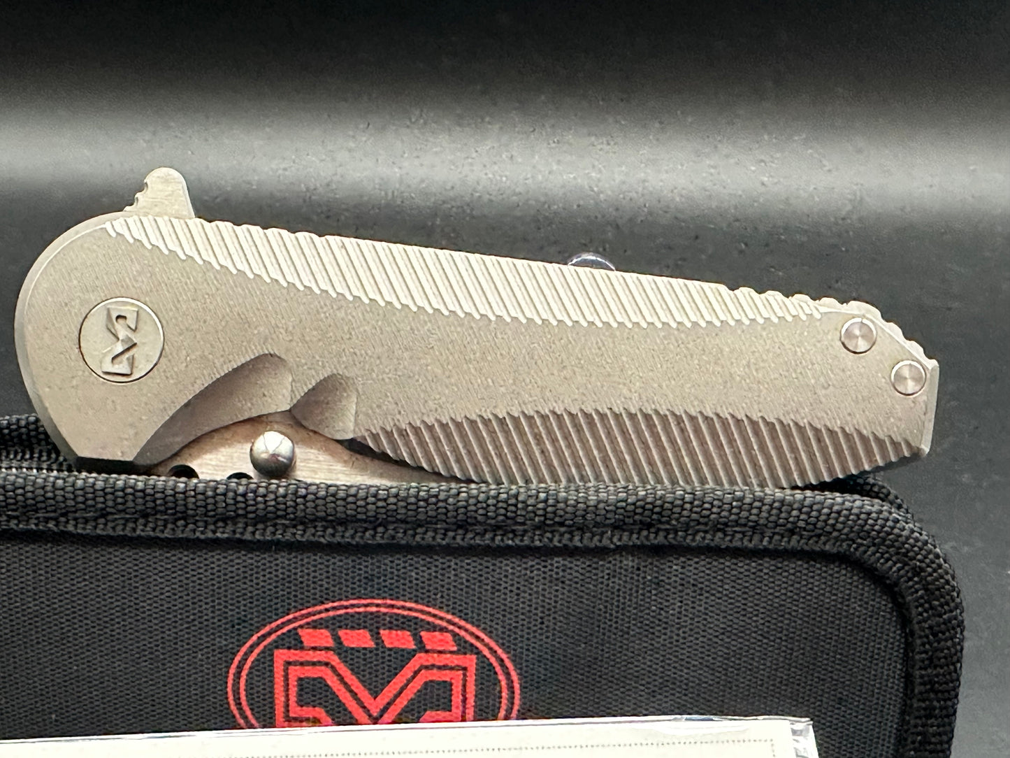 Miguron Preyer titanium handle w/S35VN blade