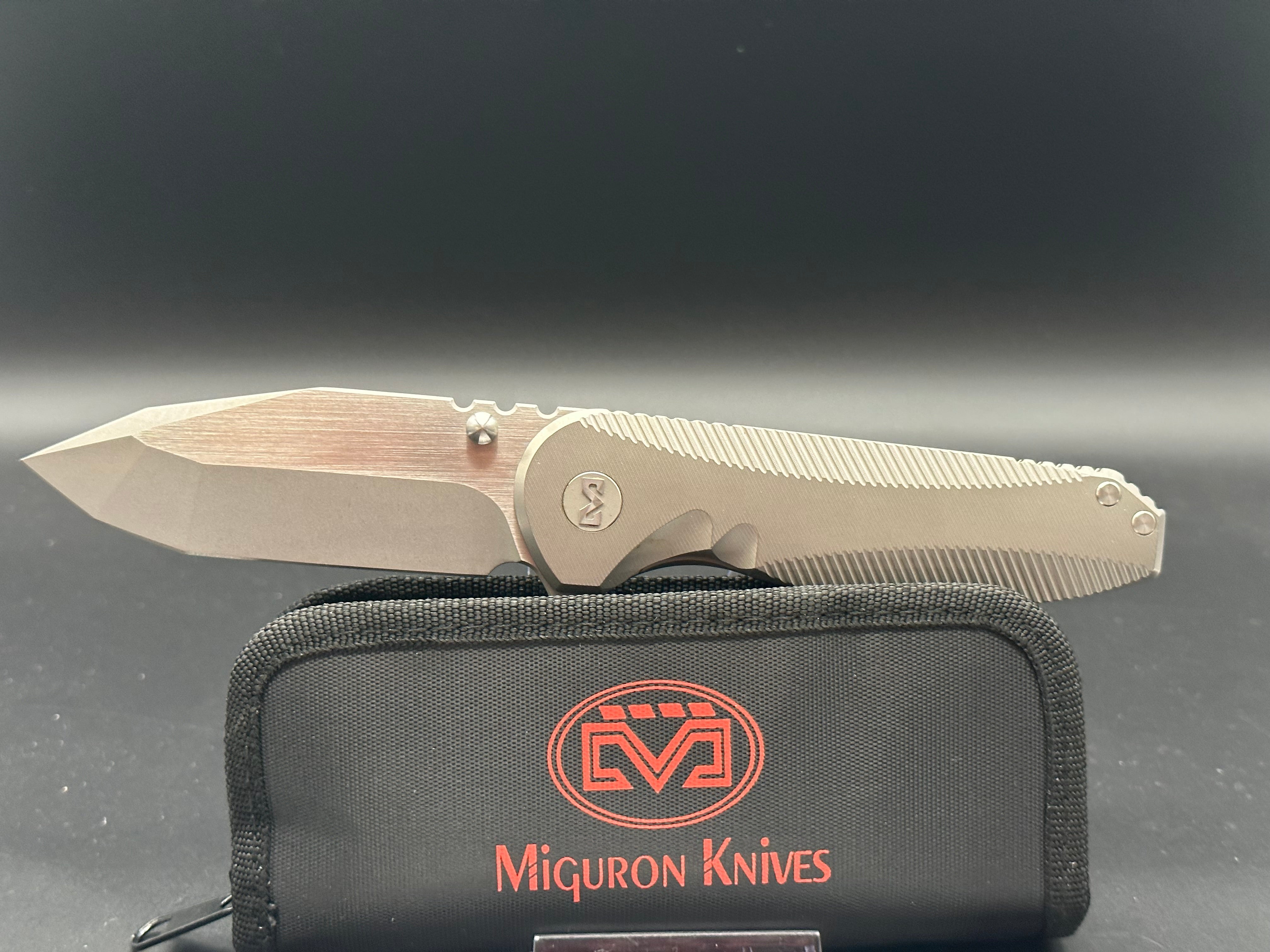 Miguron Preyer titanium handle w/S35VN blade