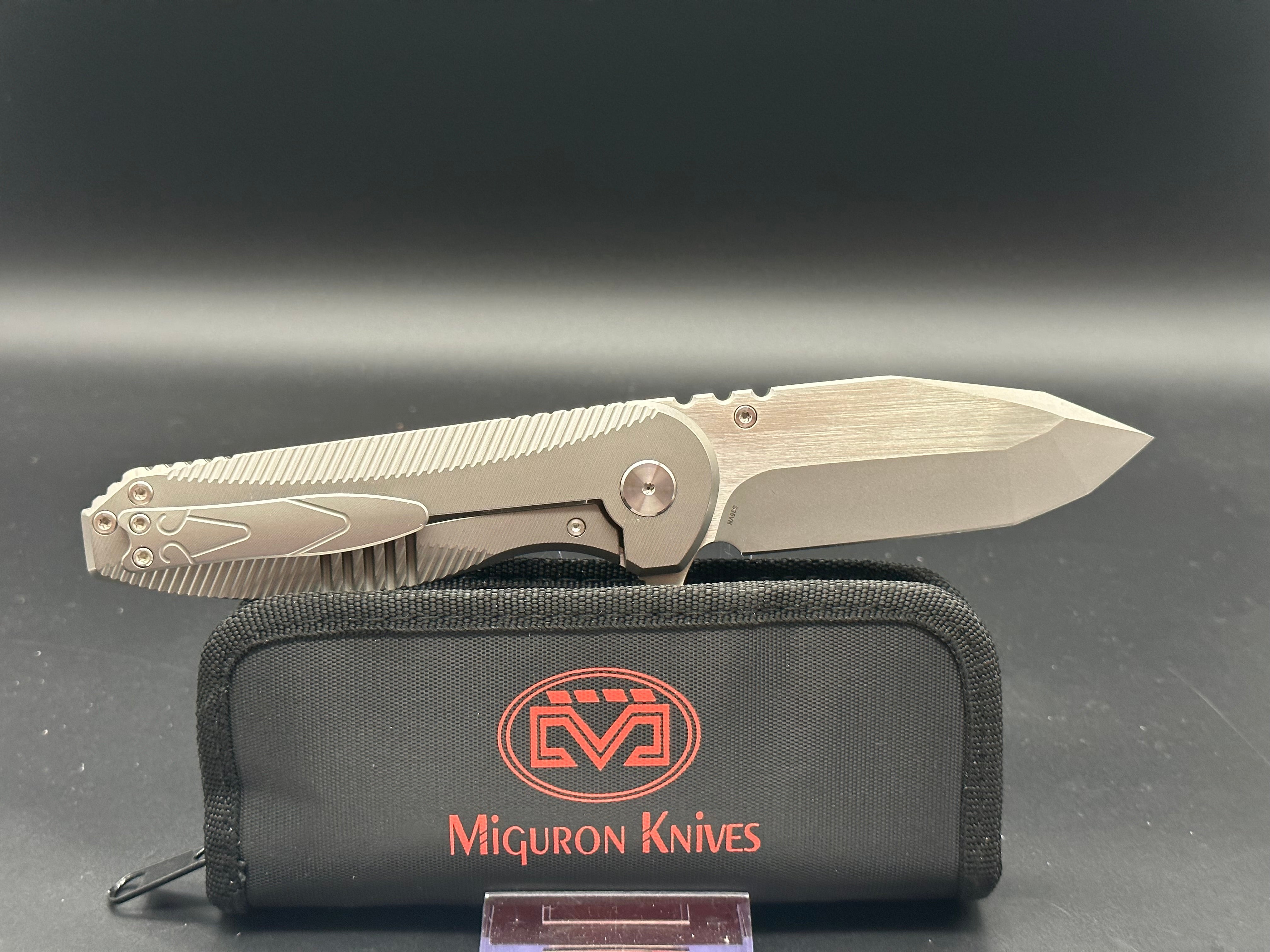 Miguron Preyer titanium handle w/S35VN blade