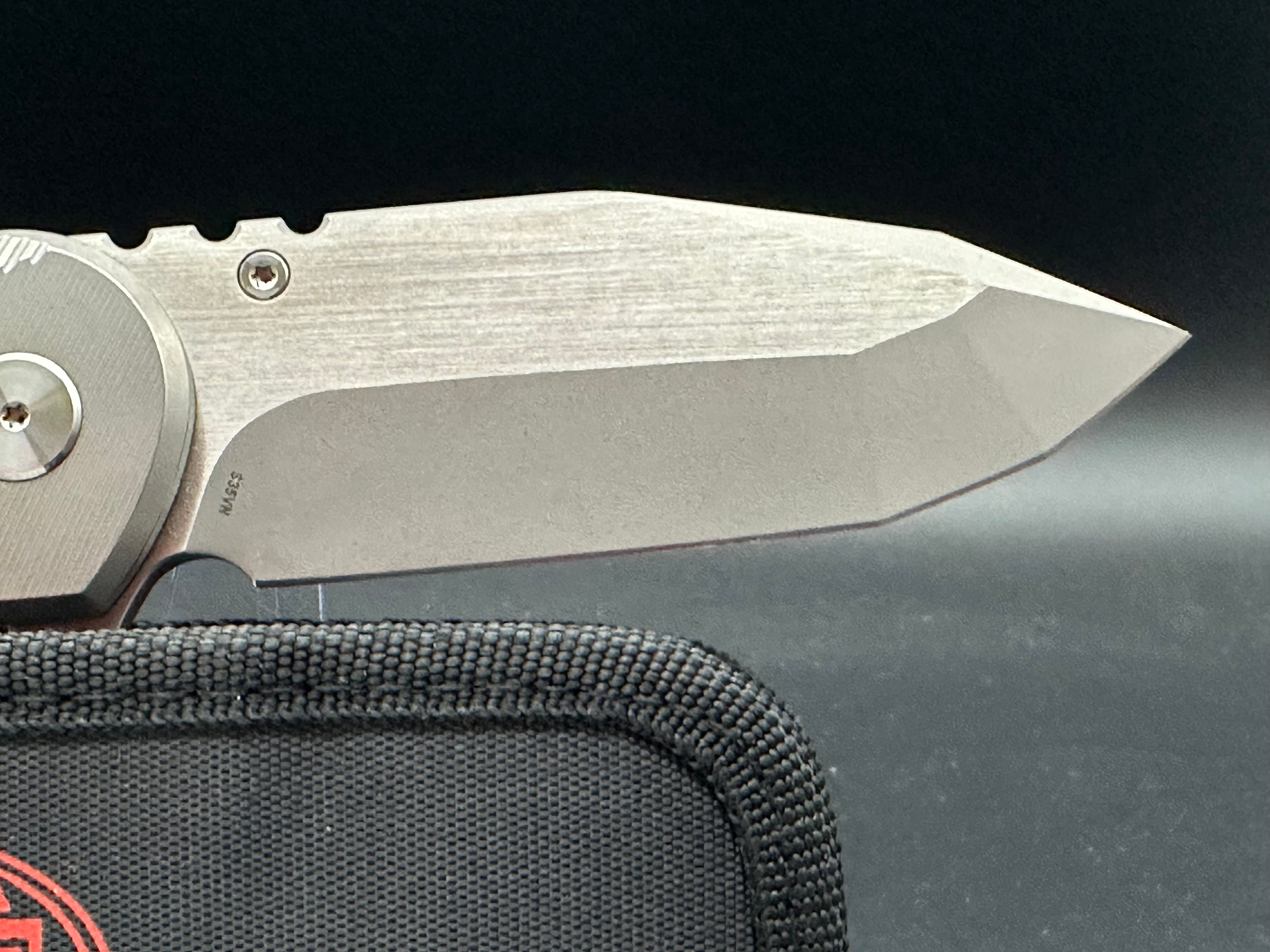 Miguron Preyer titanium handle w/S35VN blade