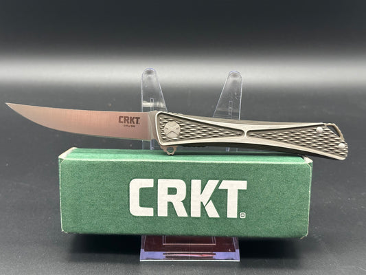 CRKT Crossbones Limited Edition Liner Lock Knife Ti (3.5" Satin M390) 7531