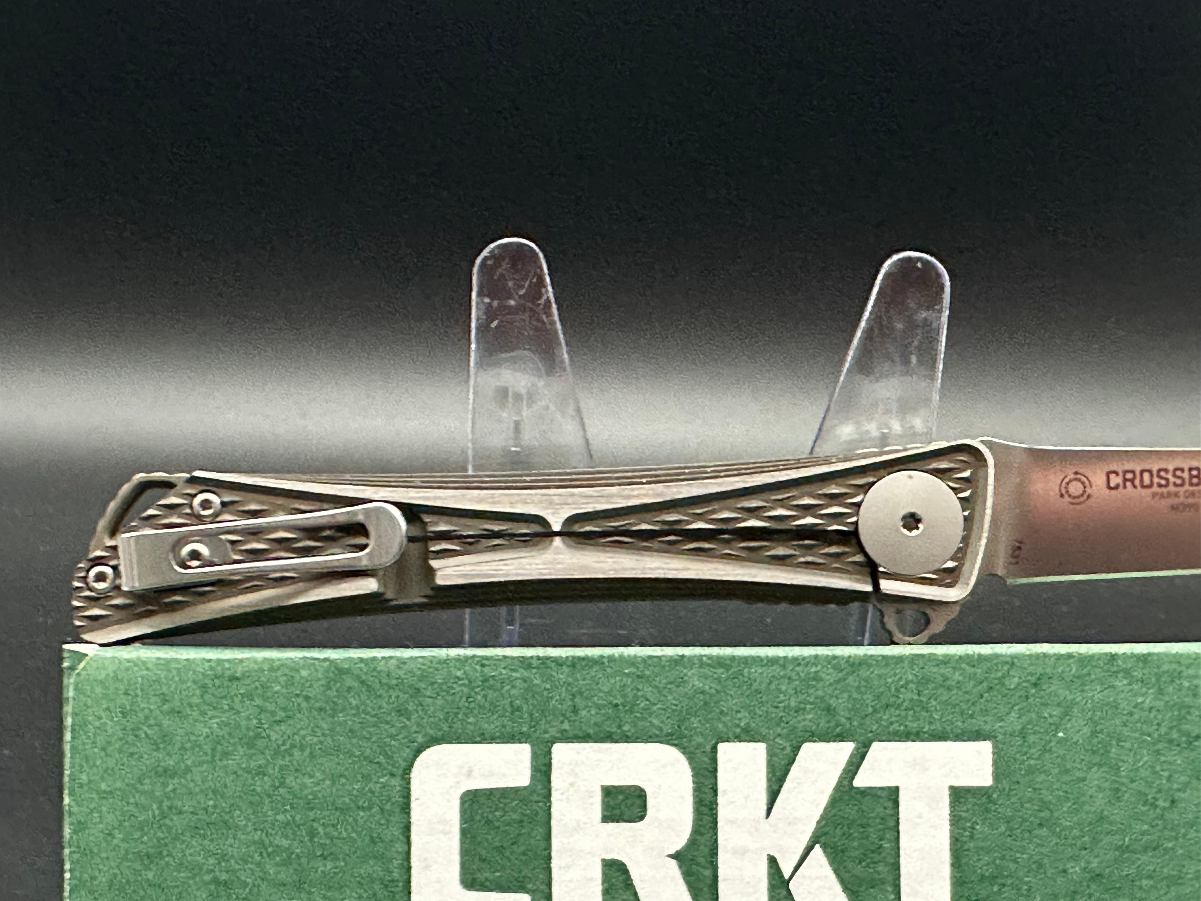 CRKT Crossbones Limited Edition Liner Lock Knife Ti (3.5" Satin M390) 7531