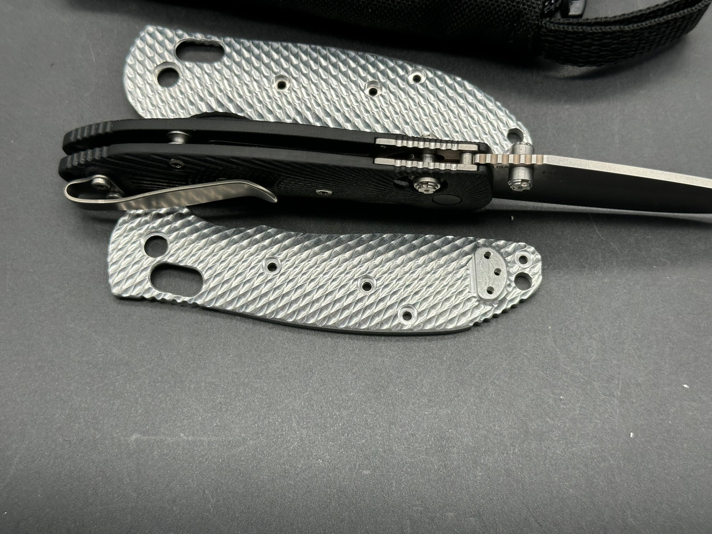 Hogue Doug Ritter Mini RSK with original goat scales aluminum