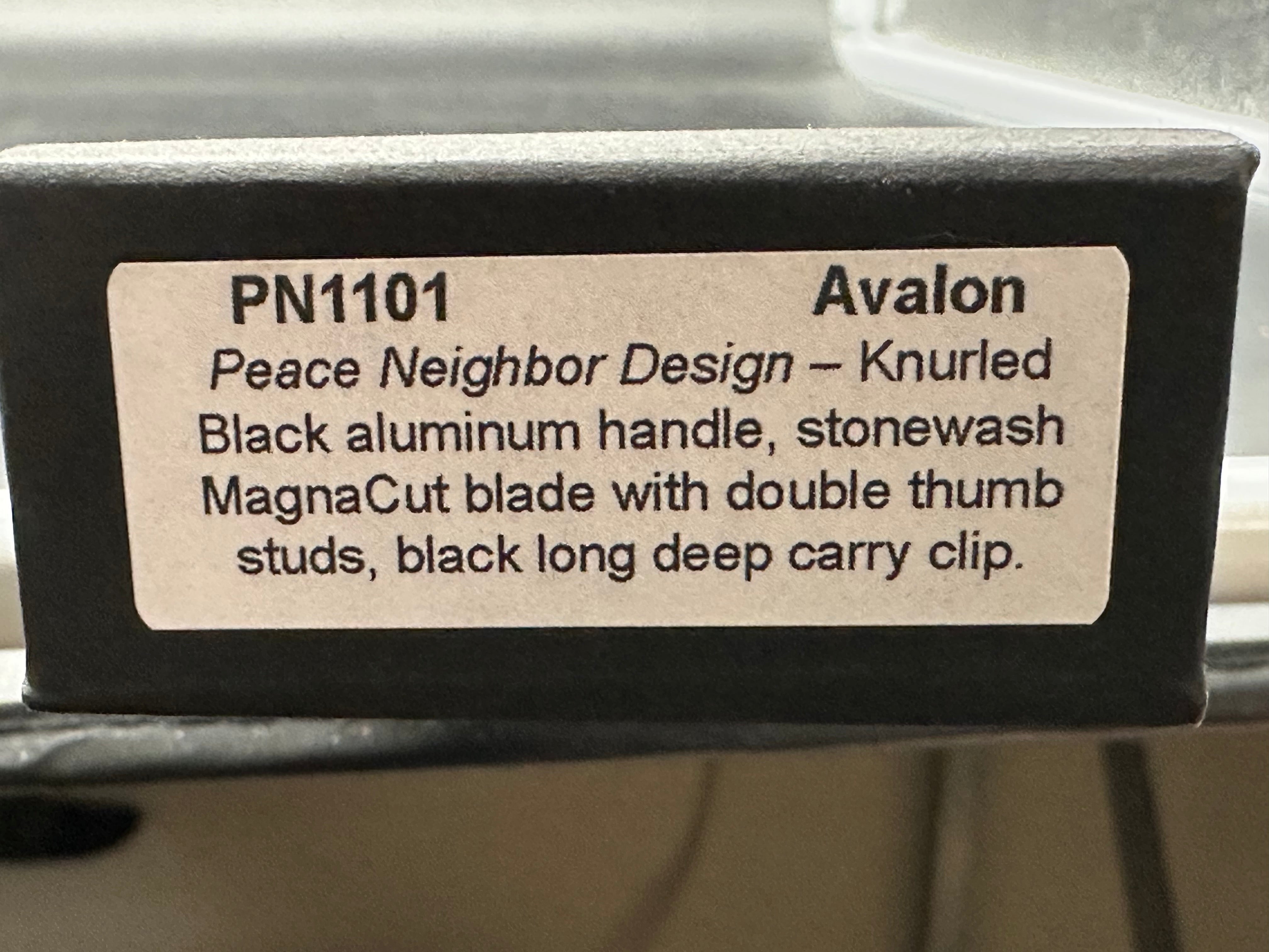 ProTech Avalon, 4" MagnaCut Blade with Black Aluminum Scales