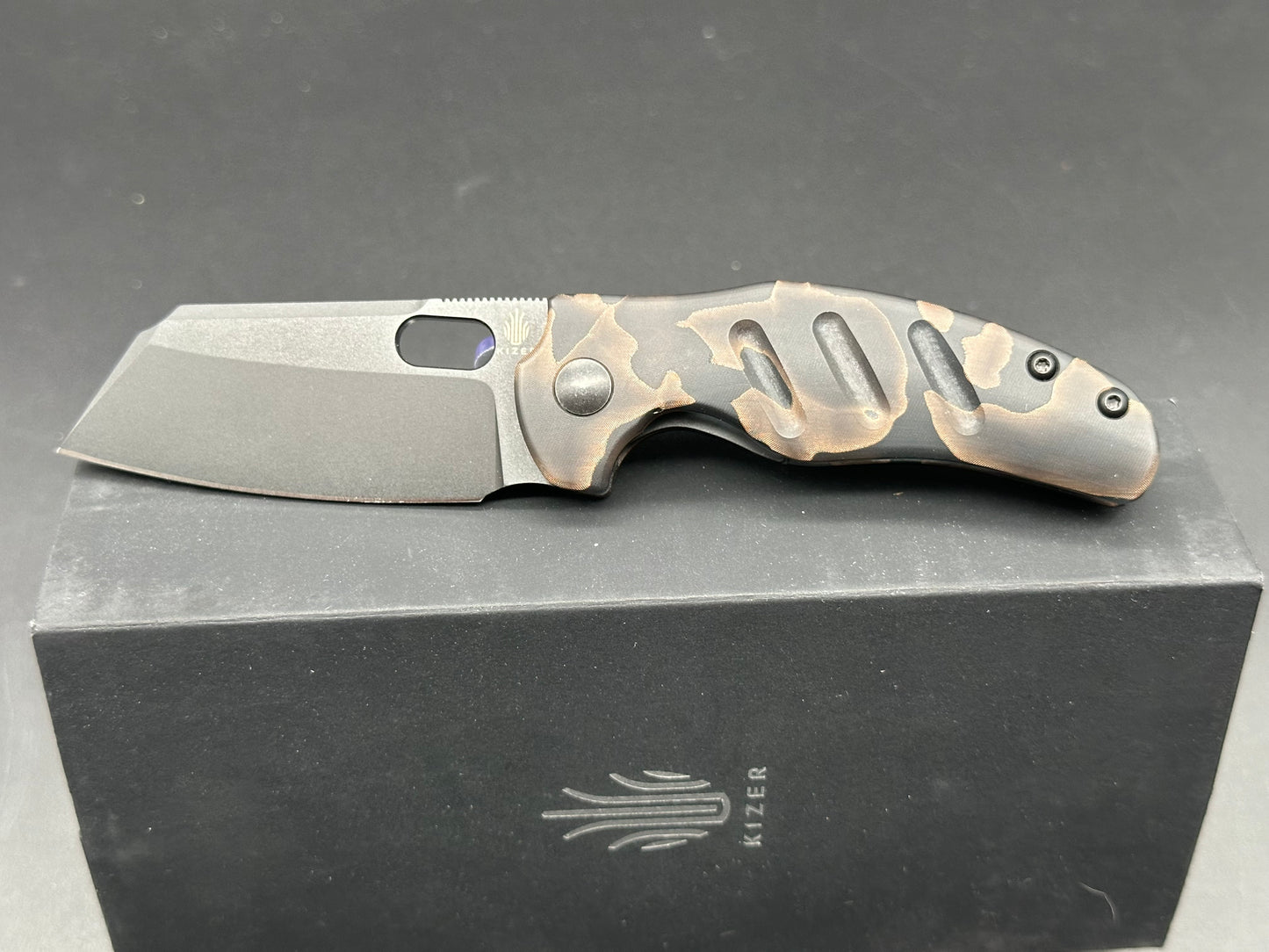 Kizer Sheepdog C01C Mini S35VN Blade Raffir Handle