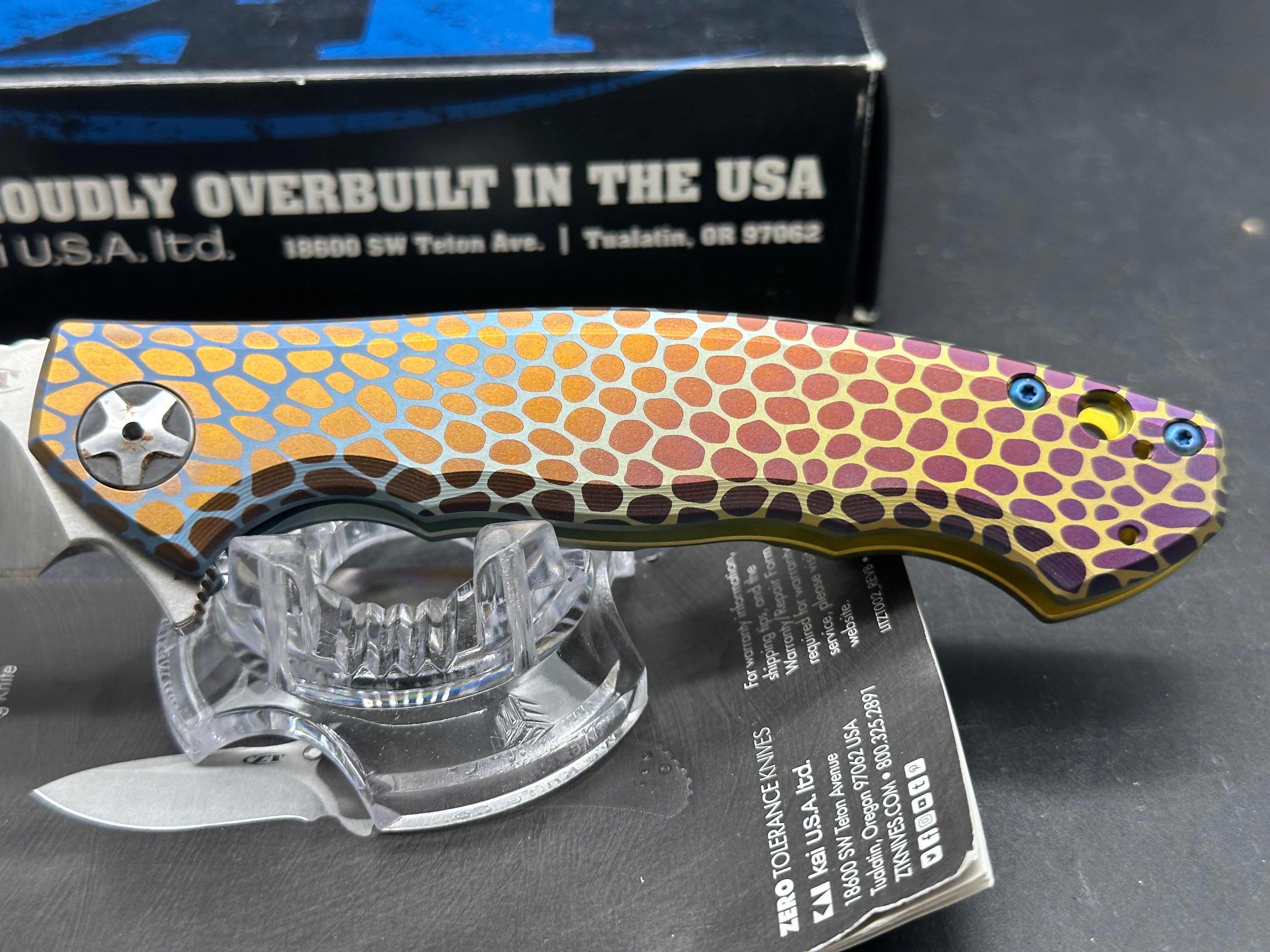 Zero Tolerance Sinkevich 0452CF Flipper Knife (4.1" Satin) ZT