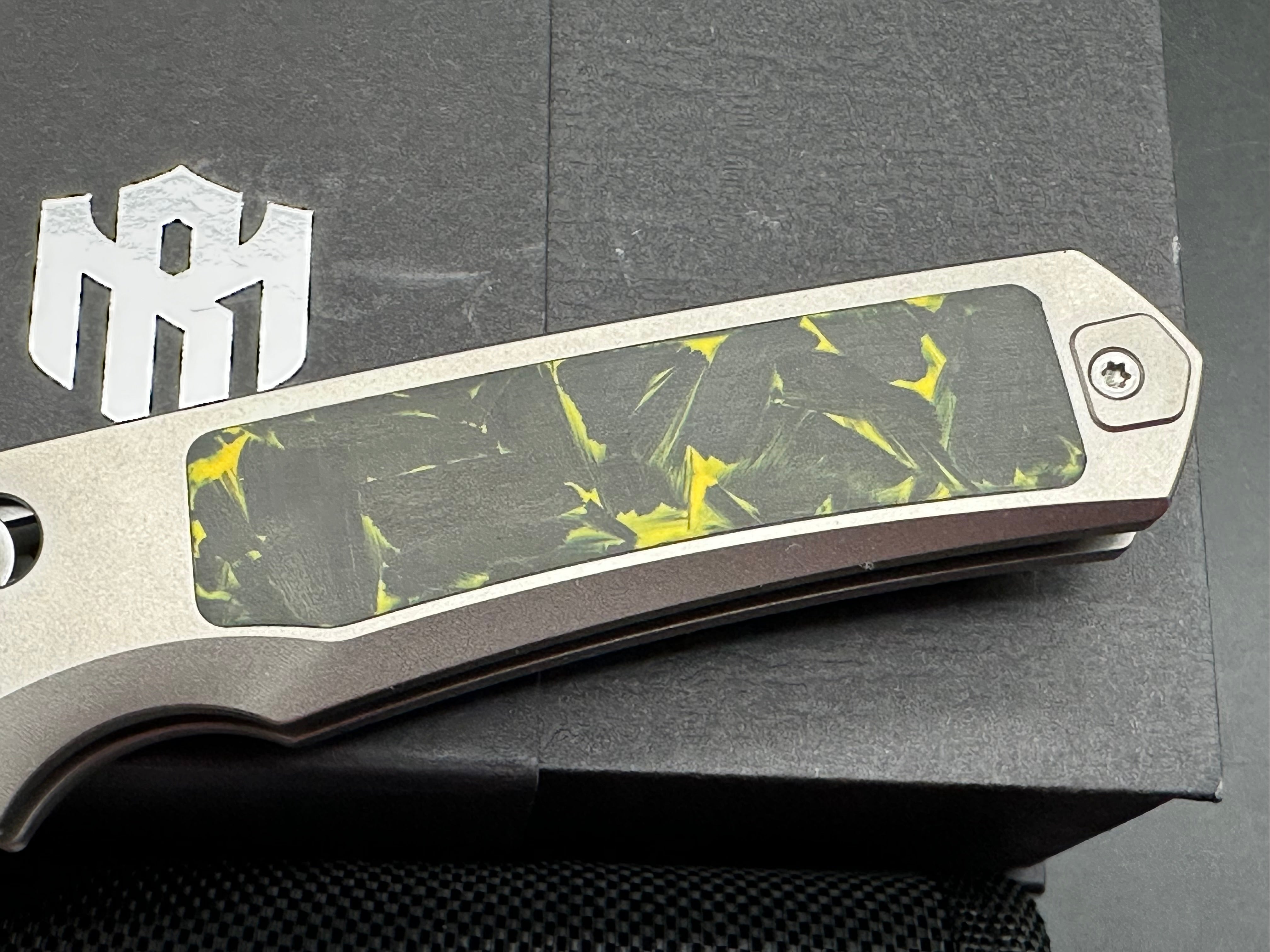 REMETTE RT-AURORA TITANIUM/YELLOW/CARBON FIBER HANDLE M390