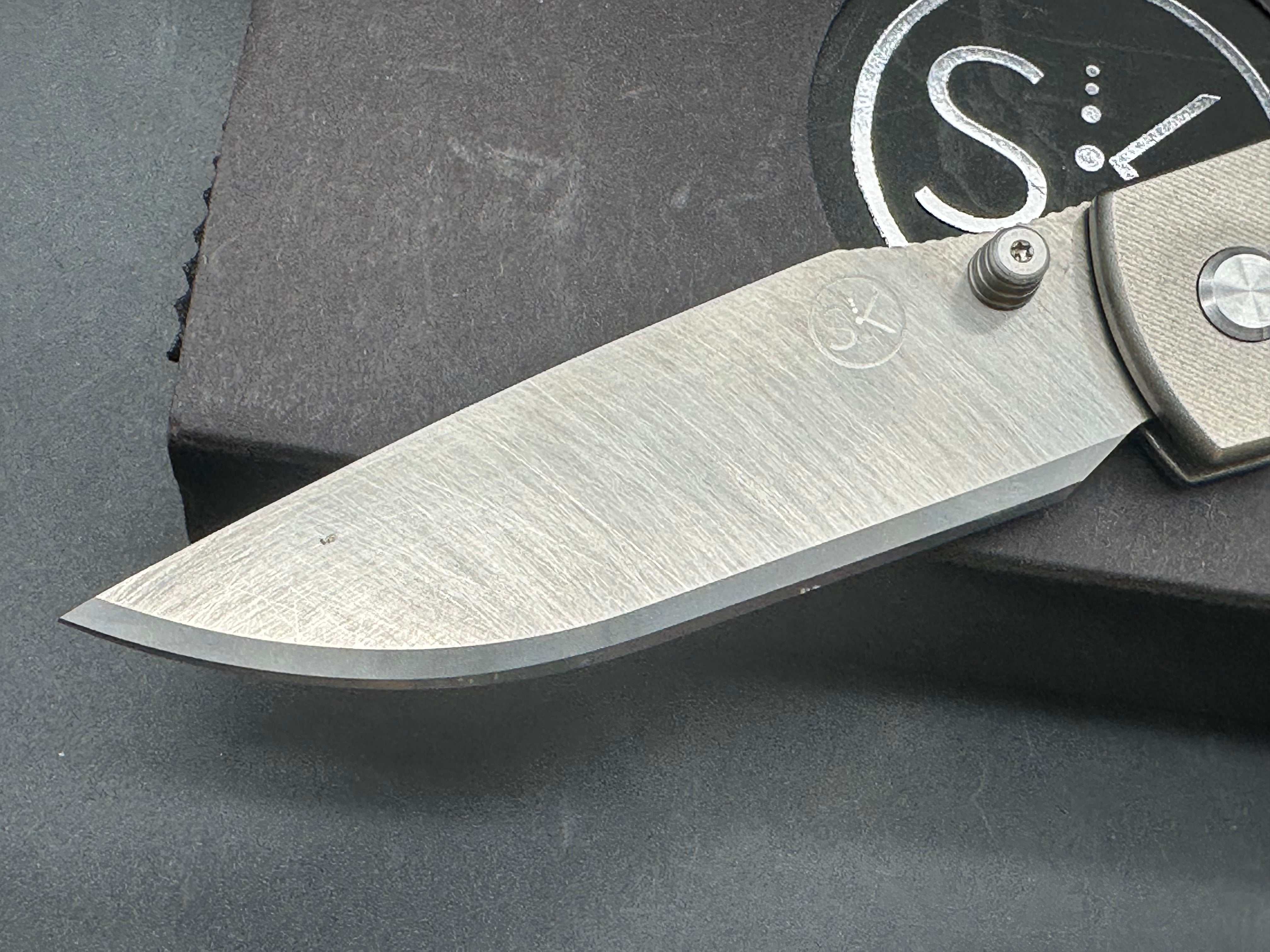 Sandrin Knives Monza Recoil Lock Folding Knife 3.38" Polyhedral Tungsten