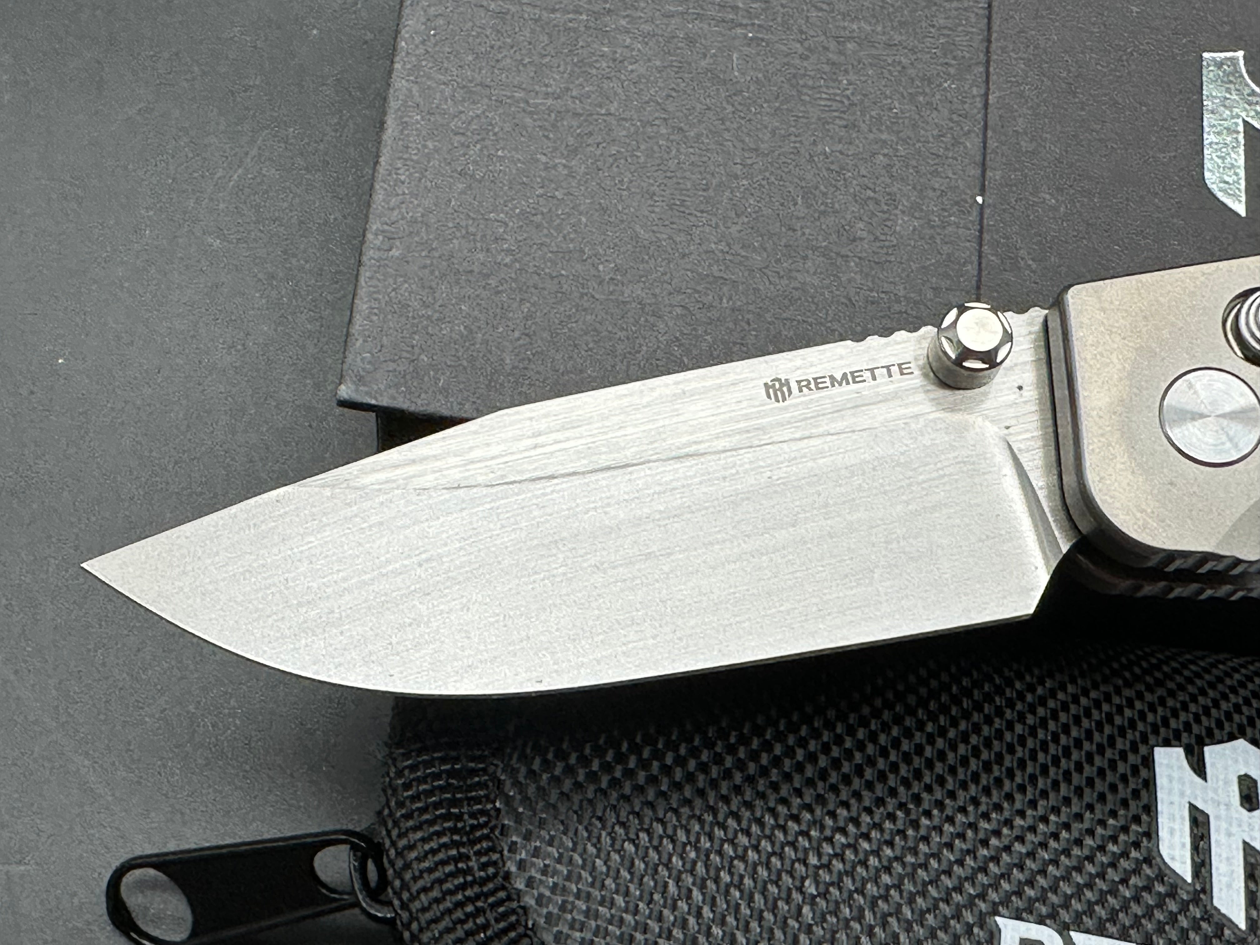 REMETTE RT-AURORA TITANIUM/YELLOW/CARBON FIBER HANDLE M390