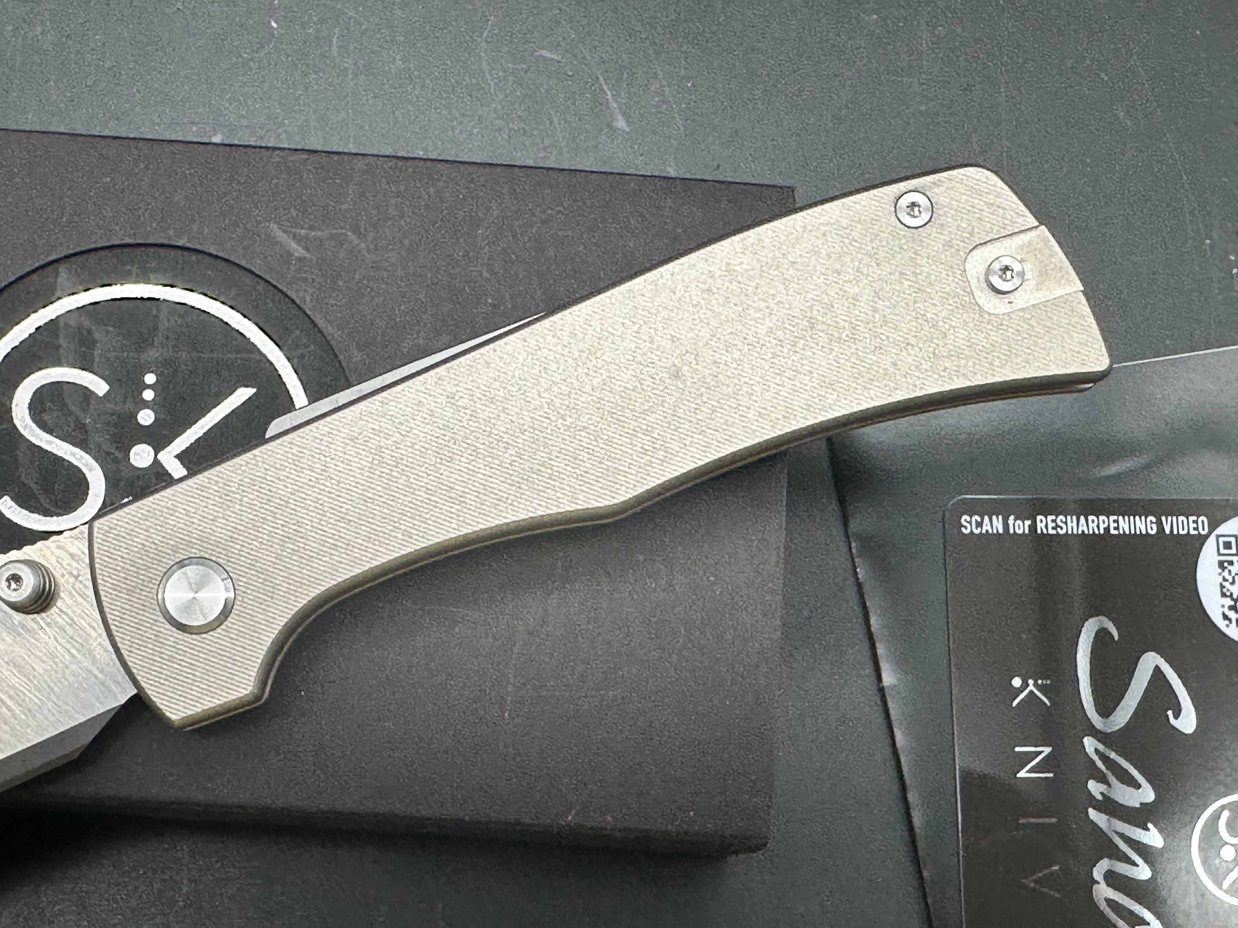 Sandrin Knives Monza Recoil Lock Folding Knife 3.38" Polyhedral Tungsten
