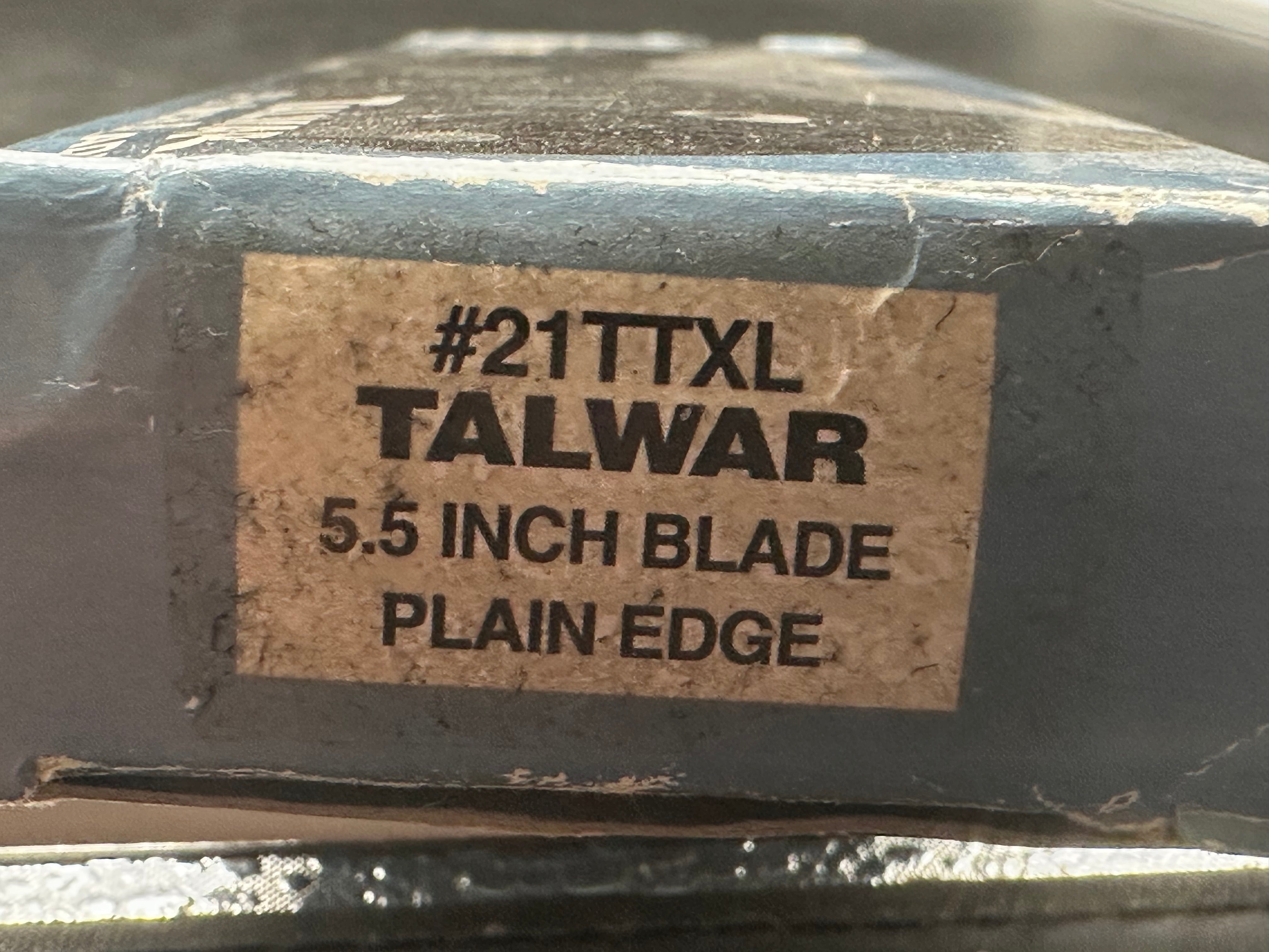 Cold Steel 5.5" Talwar Lockback Knife Blue G-10 XHP(5.5" Satin)