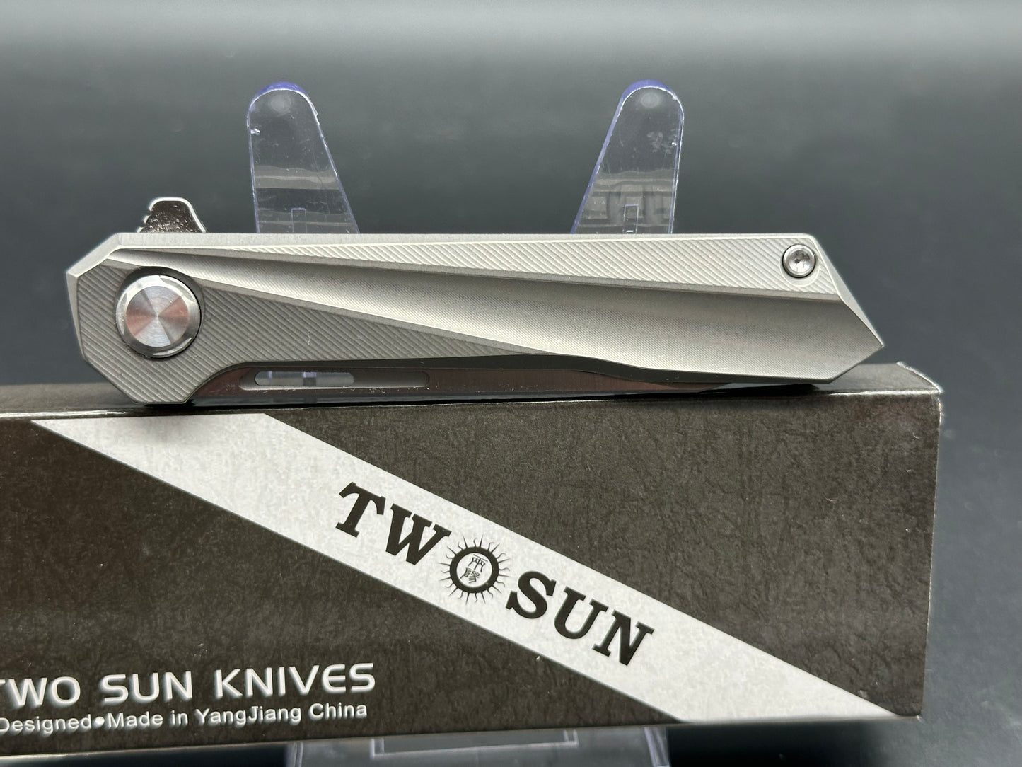 TwoSun TS69 titanium handle and D2 blade