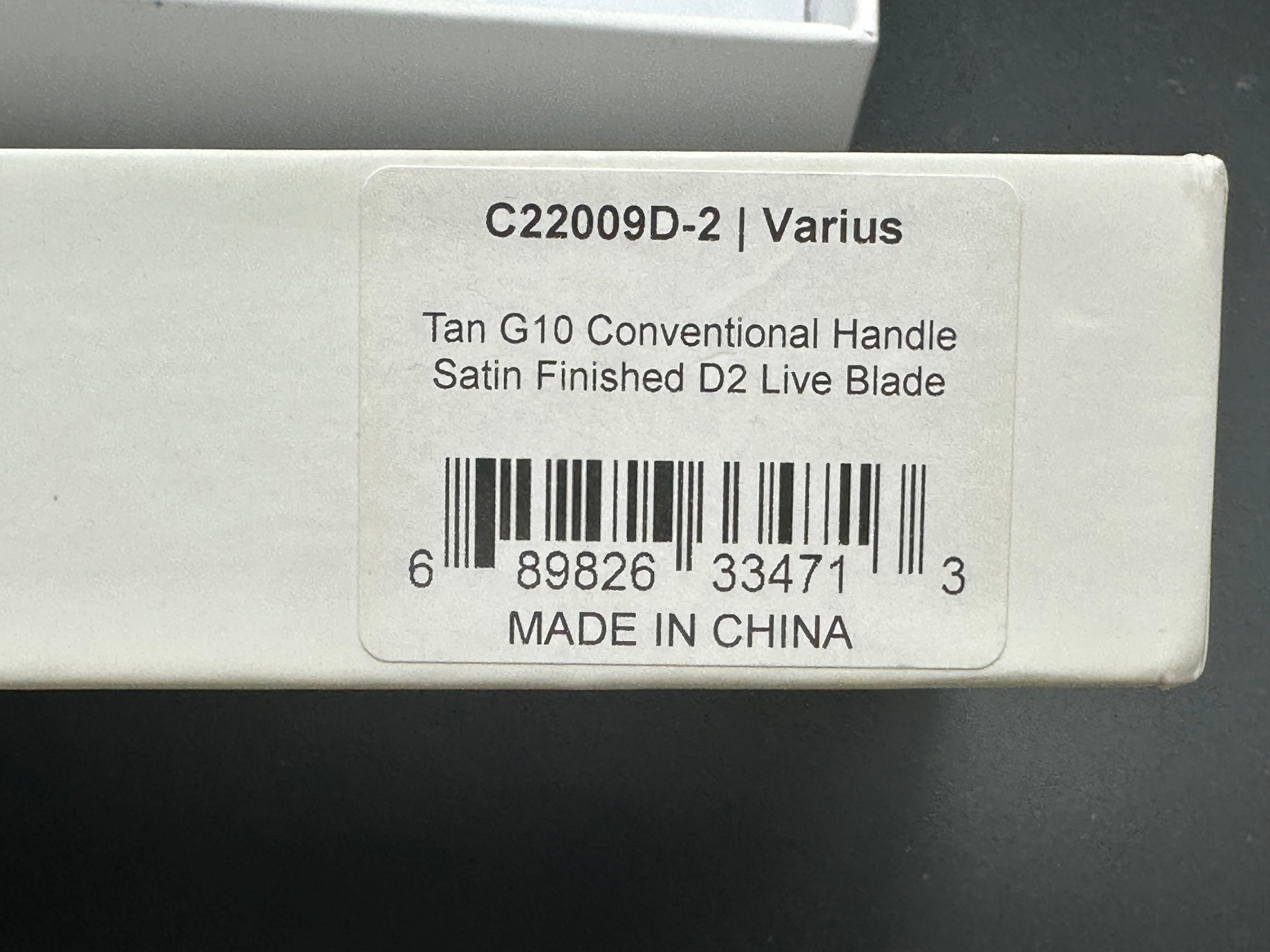 CIVIVI Varius Fixed Blade Knife Tan G-10 (3.75" Satin)