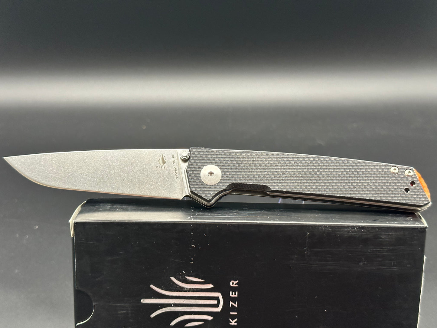 Kizer Domin Ki4516A1 VG-10 Stonewash G10 Handle