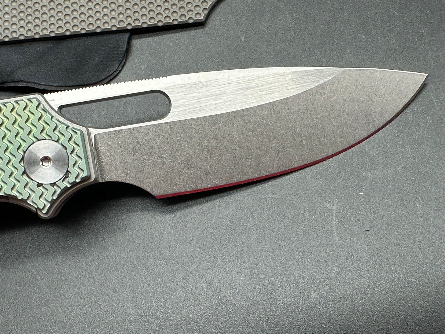 Golden Design The Standard Green Titanium scales w/M390 blade (Extra scales)