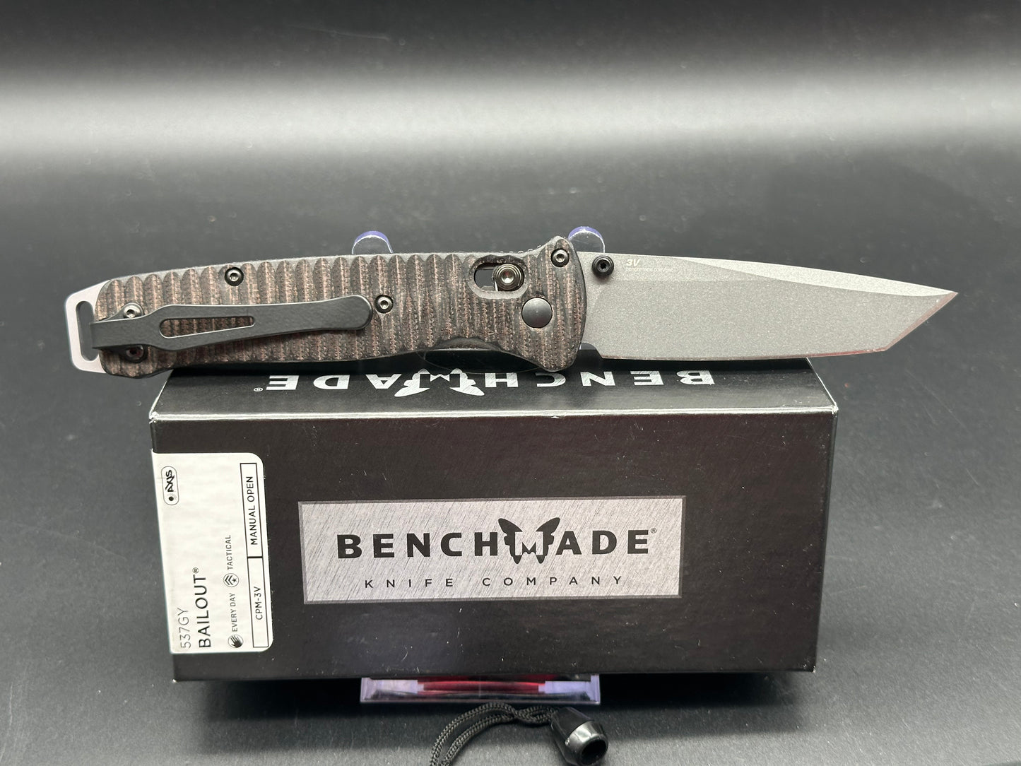 Benchmade Bailout 3V blade Micarta scales, MXG clip & Orignal Scale & Clip