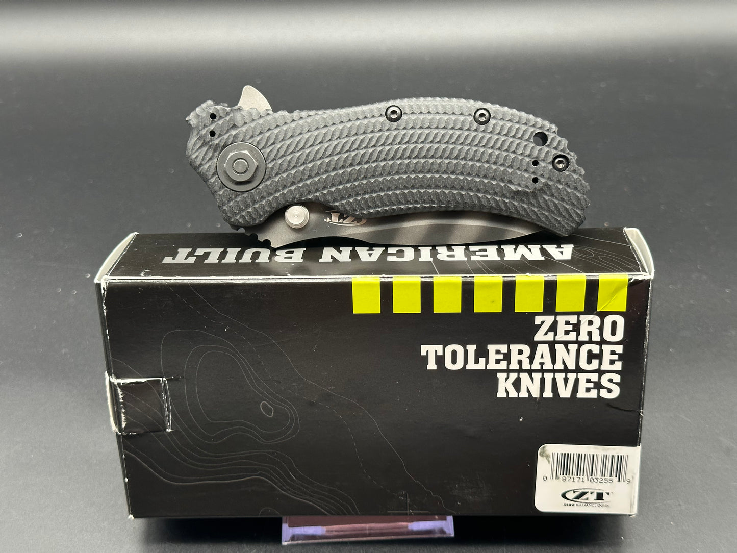 Zero Tolerance 0303 Assisted Opening Knife Black G-10 (3.75" Tiger Stripe)