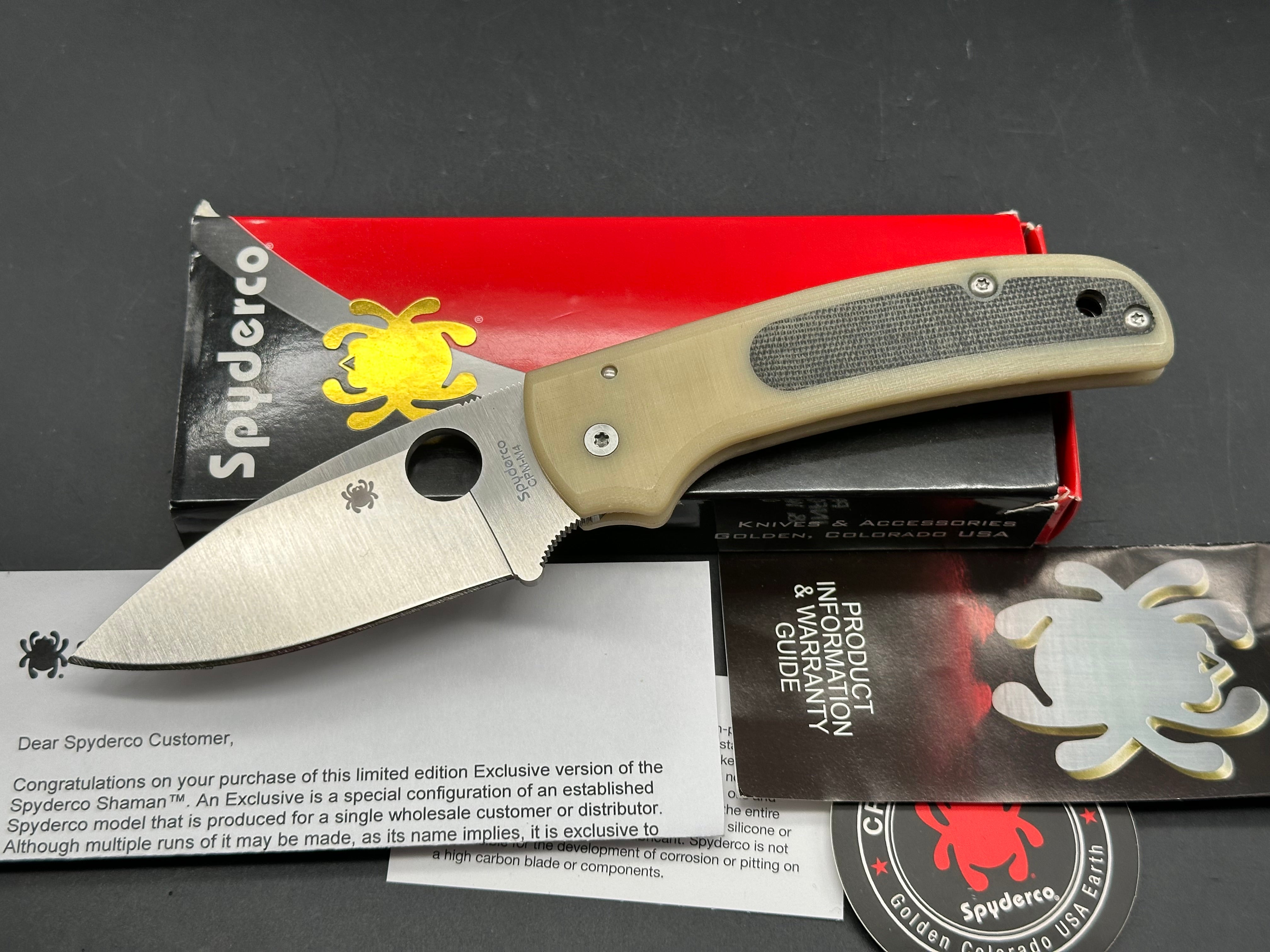Spyderco Shaman – Green Micarta / CPM M4
