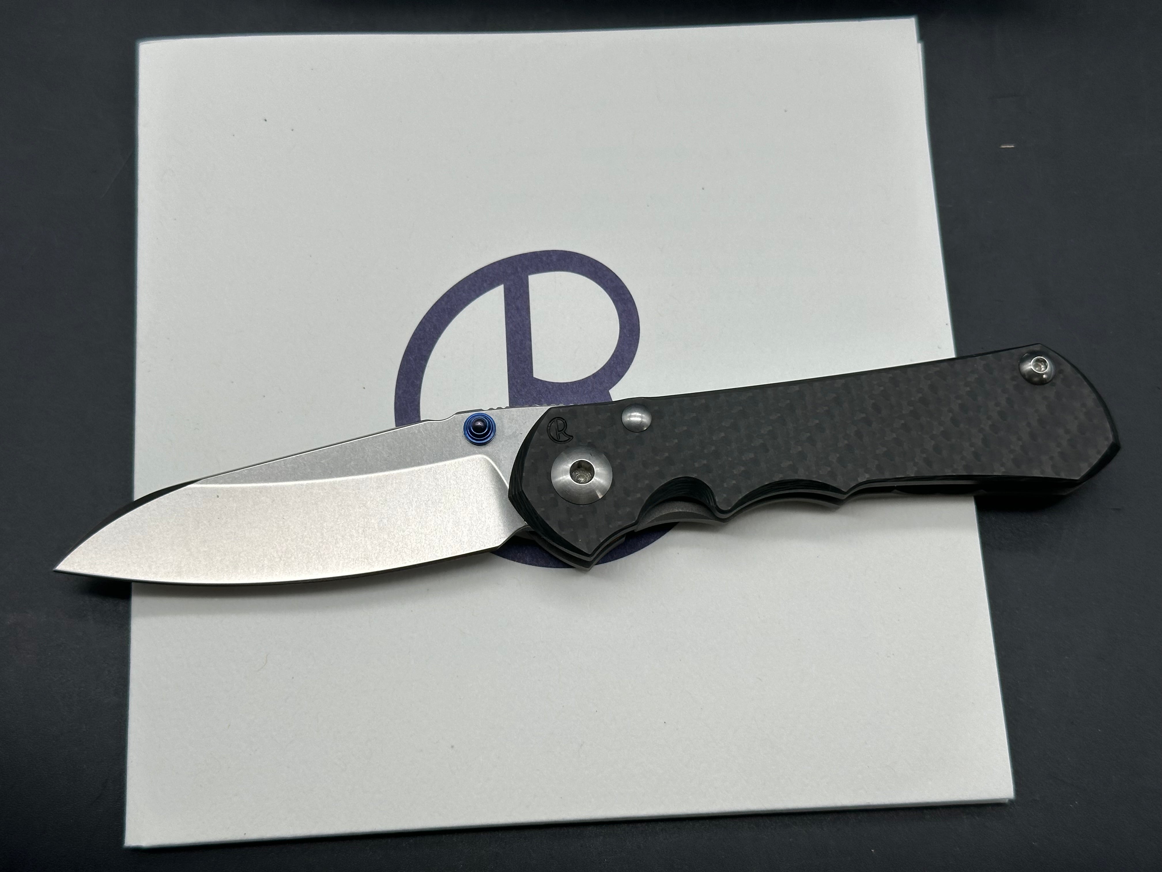 Chris Reeve Knives Small Inkosi Insingo in S35VN Carbon Fiber scale, KnifeArt.com exclusive, like new