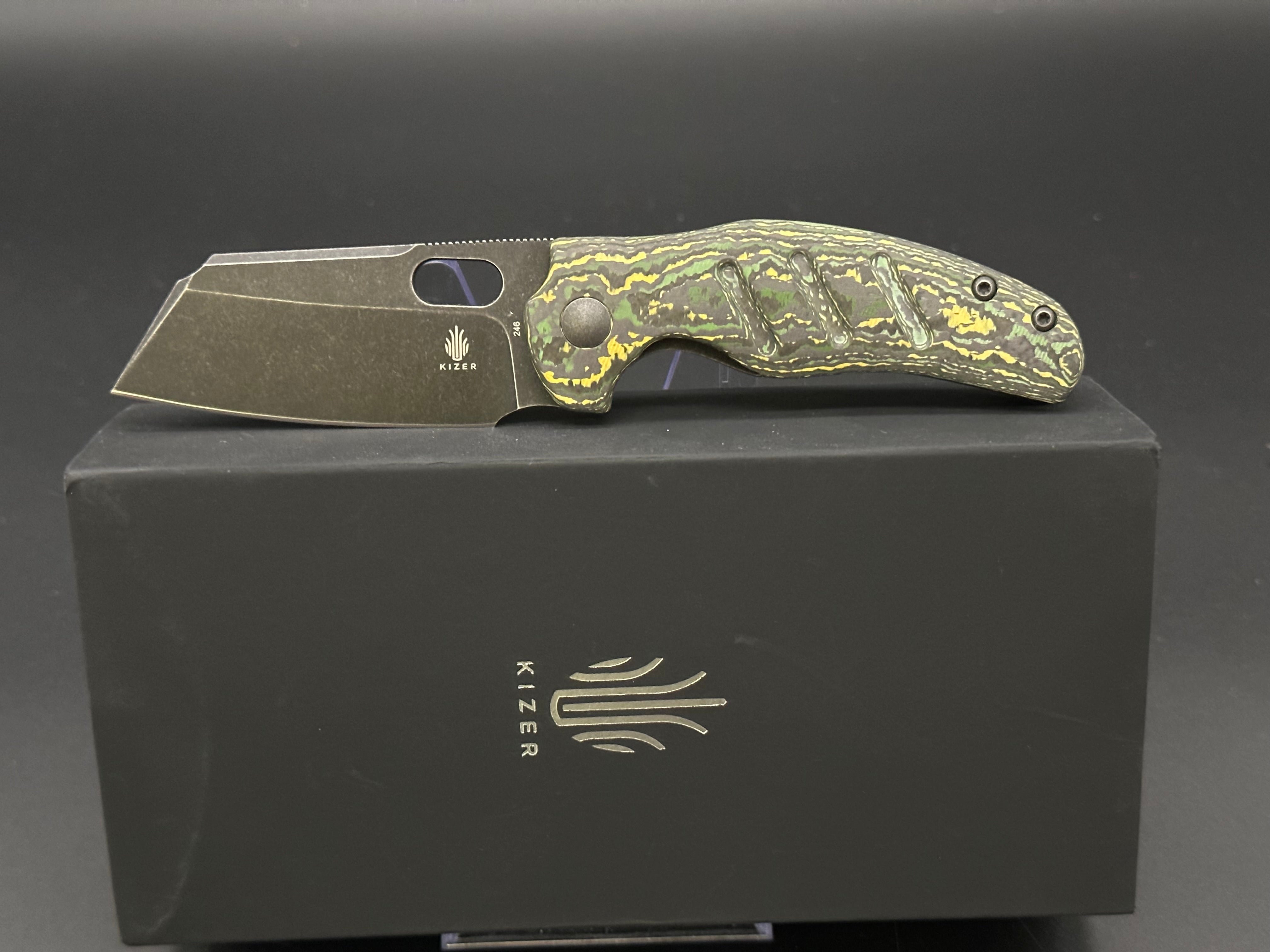 Kizer C01C Mini Sheepdog 20CV Blade Fat carbon