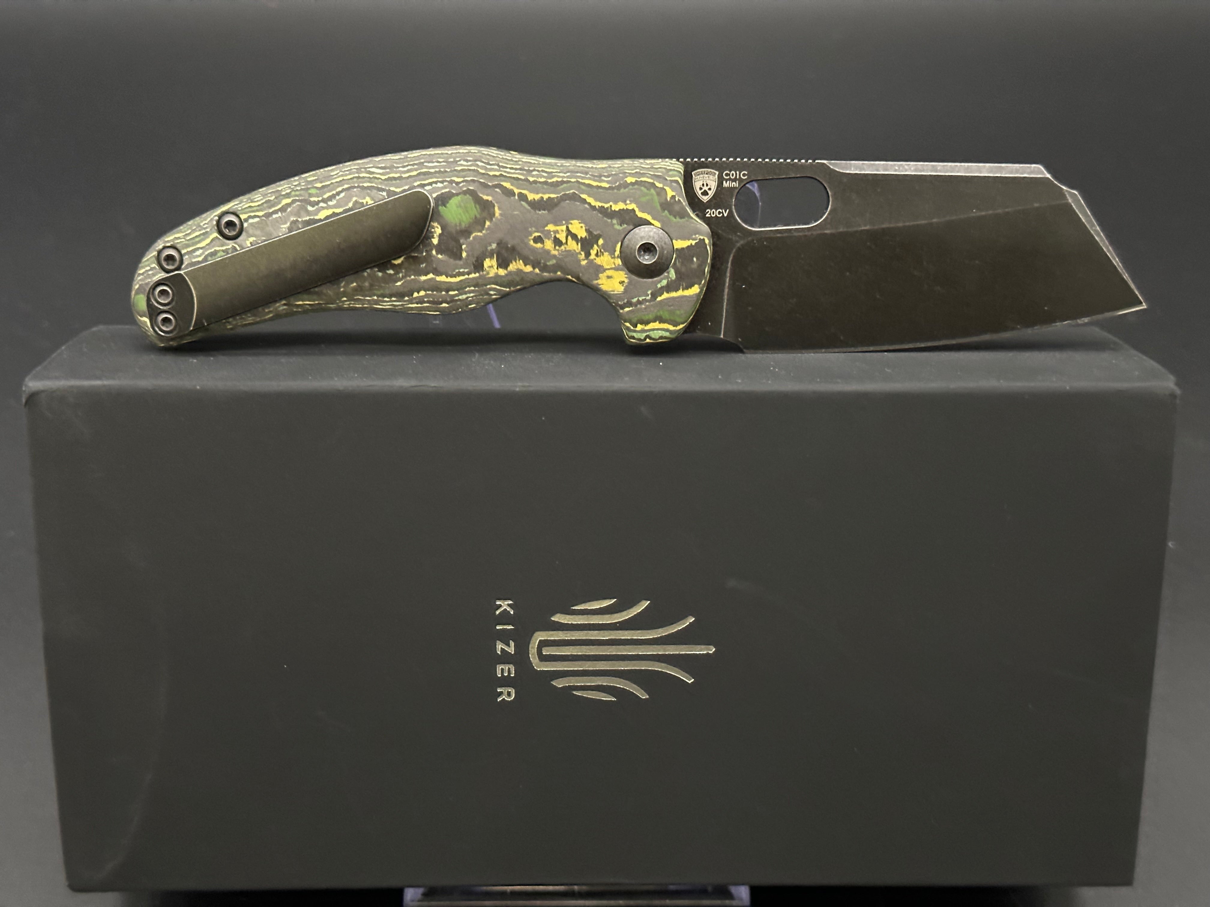 Kizer C01C Mini Sheepdog 20CV Blade Fat carbon