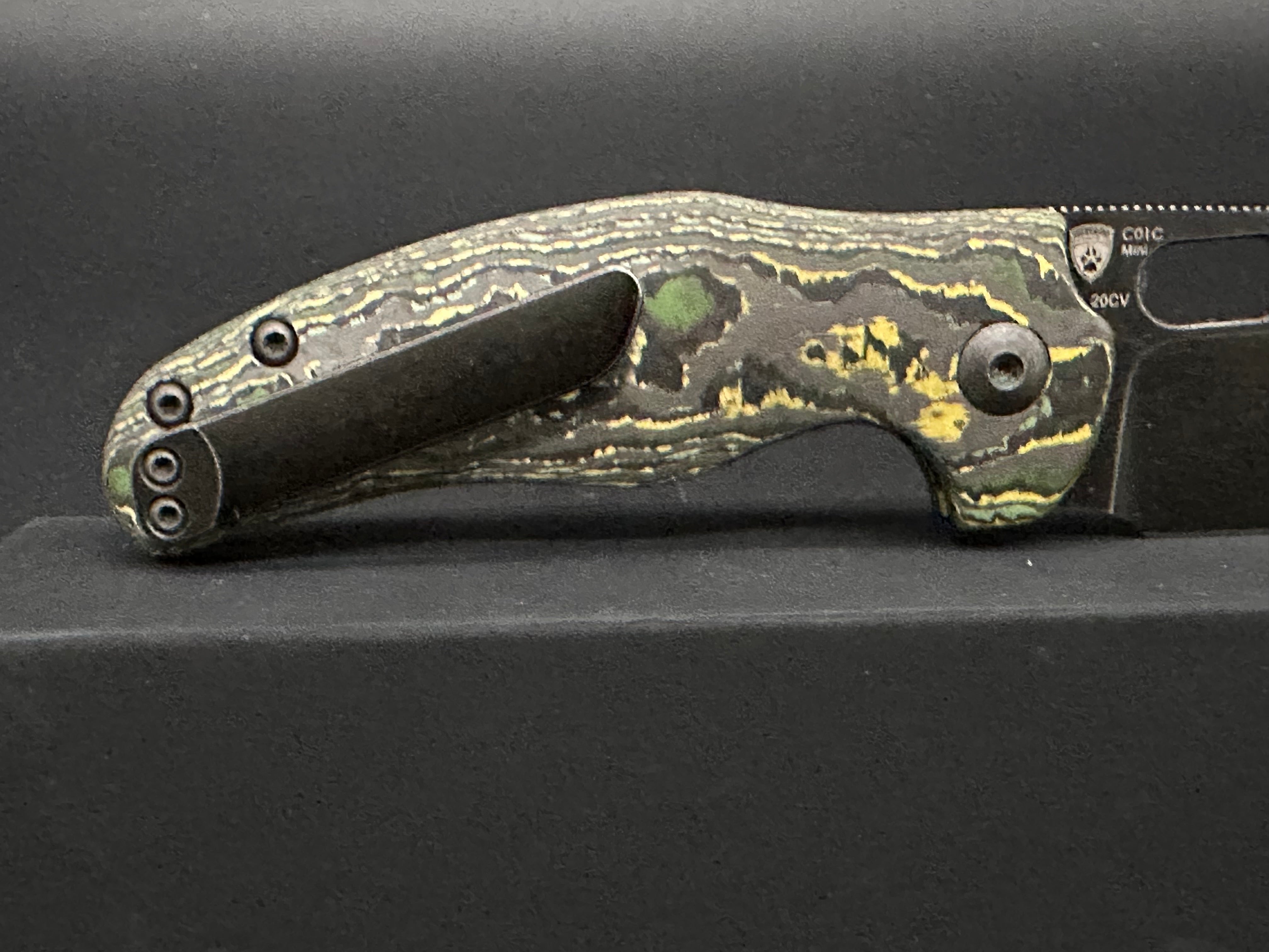 Kizer C01C Mini Sheepdog 20CV Blade Fat carbon