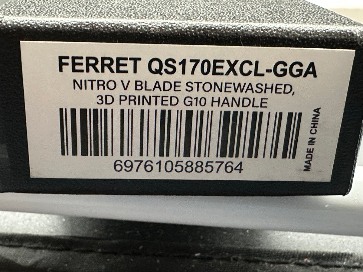 QSP Ferrett What Not Exclusive Mardi Gras  Nitro V blade & Matching 13E Olight
