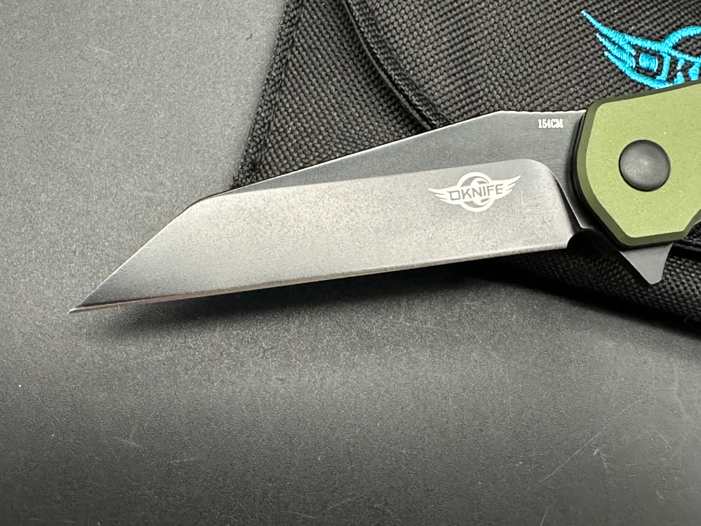 Olight Freeze Liner Lock Knife OD Green Aluminum(3.25" Black 154CM)