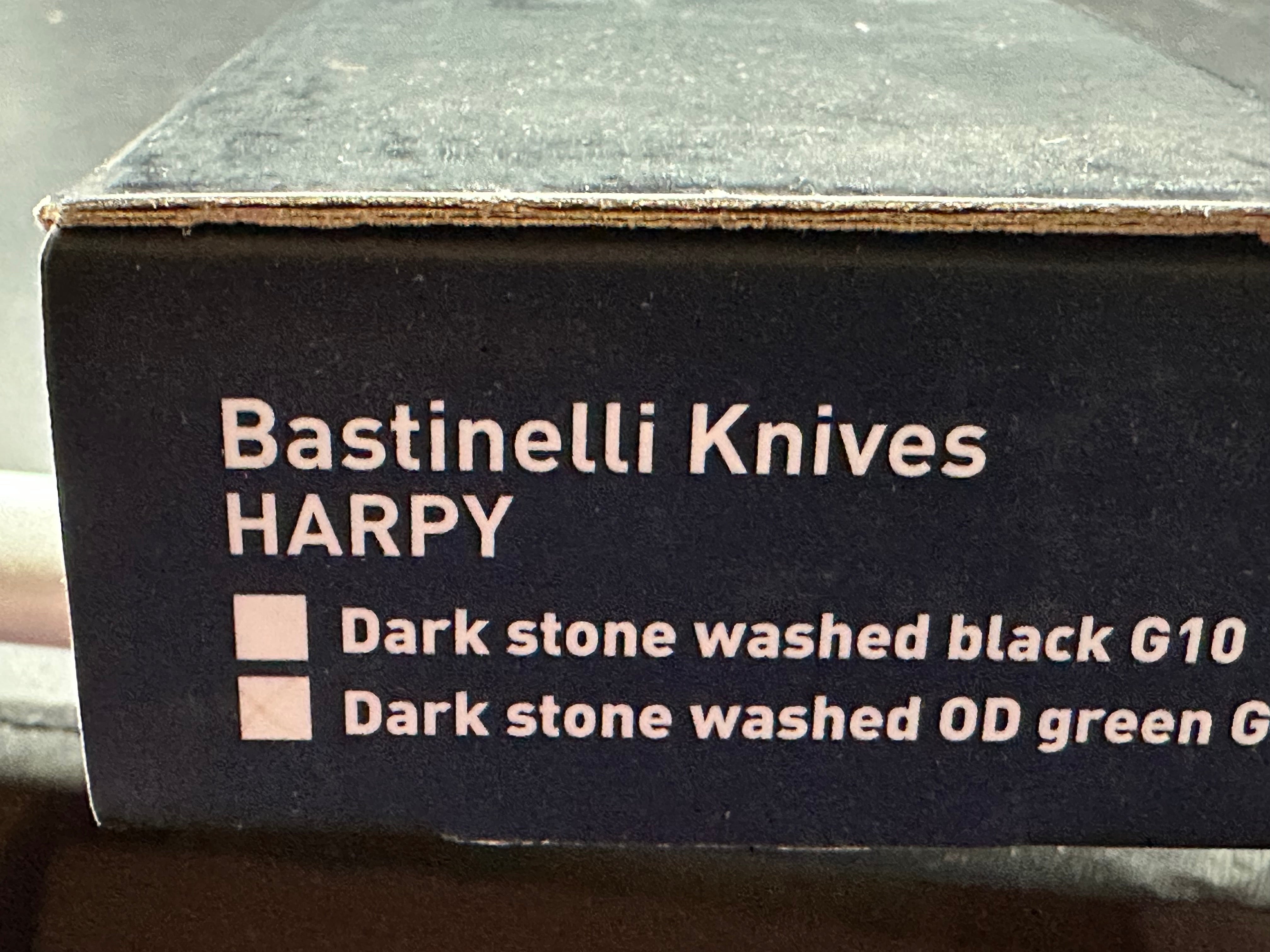 Bastinelli Harpy Fixed Blade - OD Green G-10
