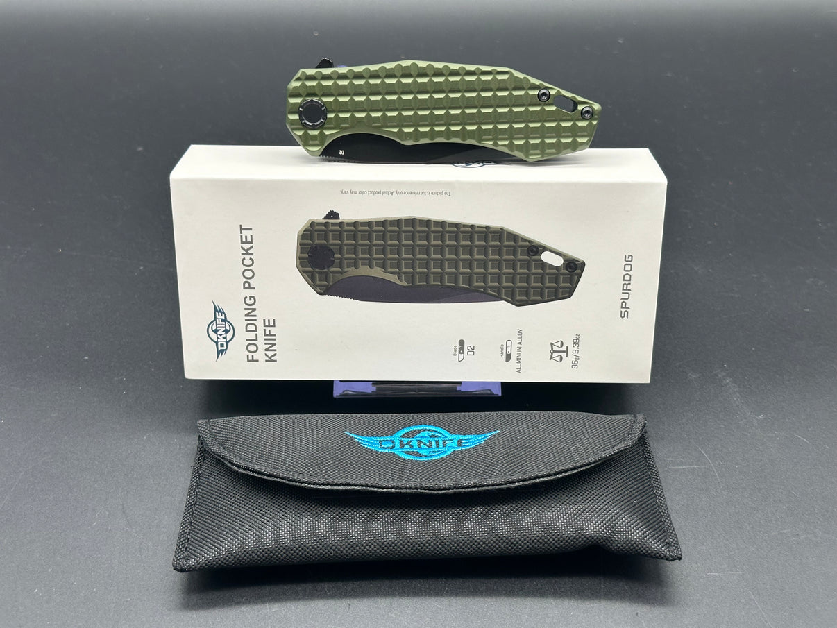 Olight Oknife Spurdog Bar Lock Knife OD Green (3