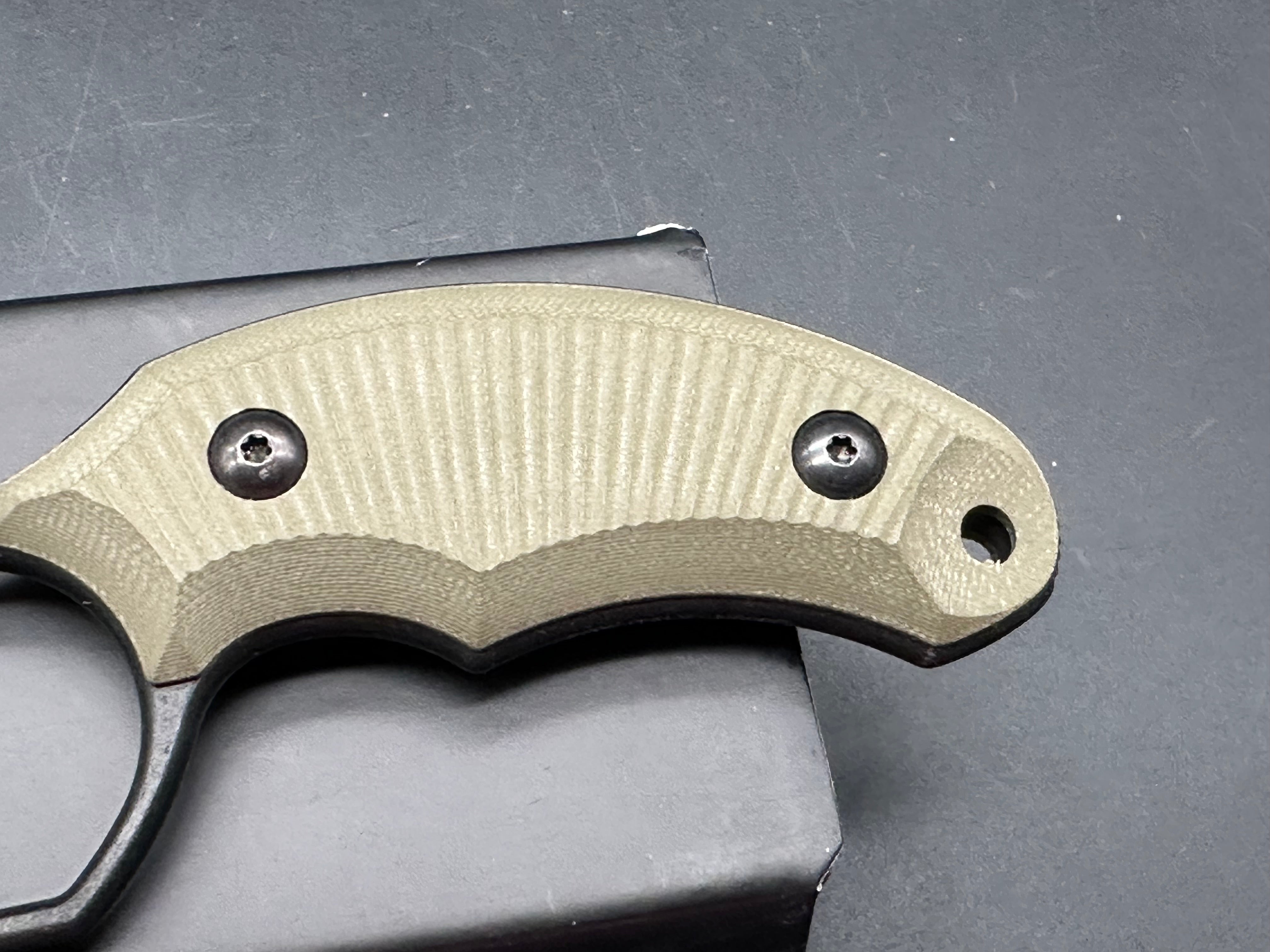 Bastinelli Harpy Fixed Blade - OD Green G-10