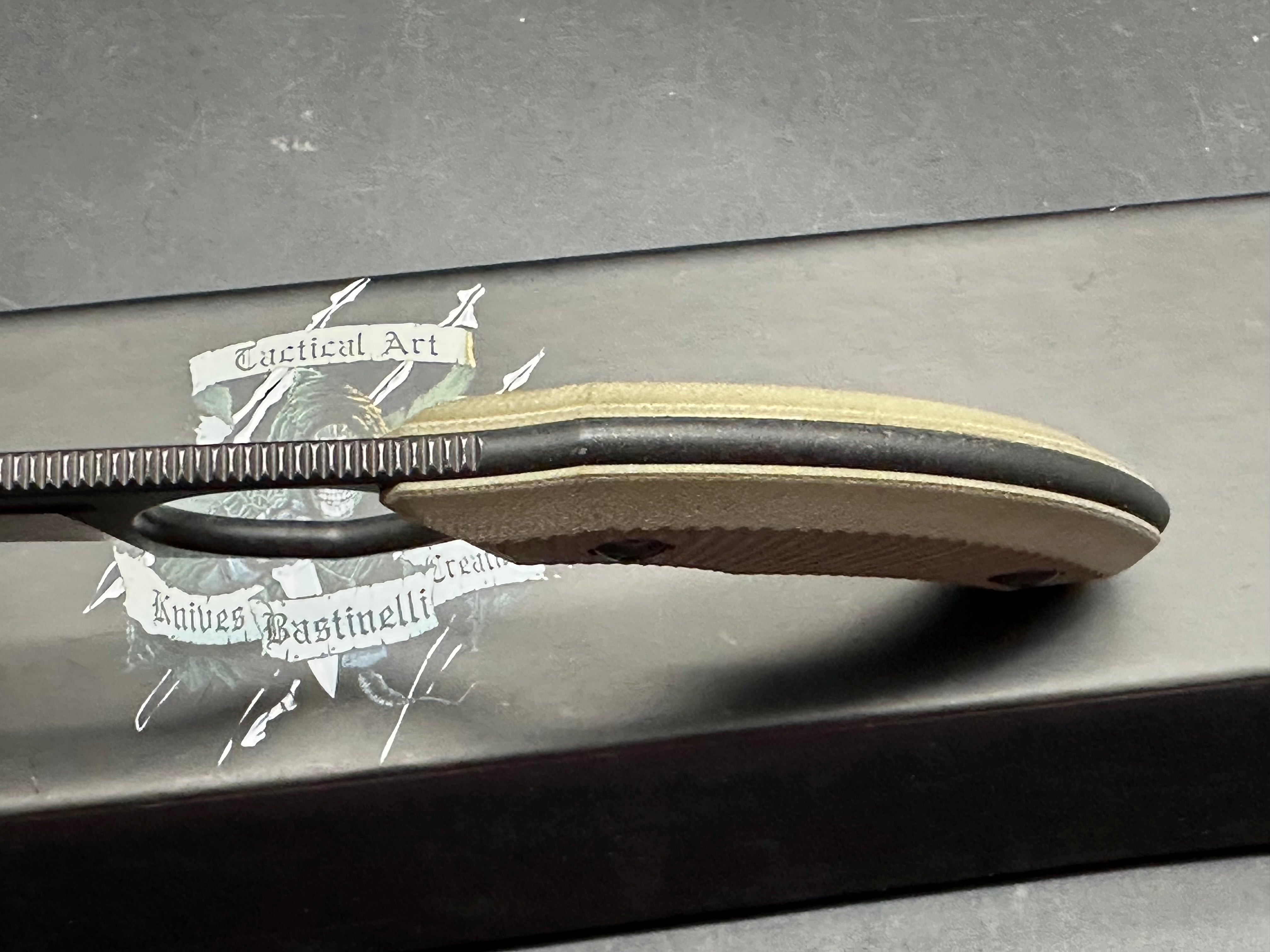 Bastinelli Harpy Fixed Blade - OD Green G-10