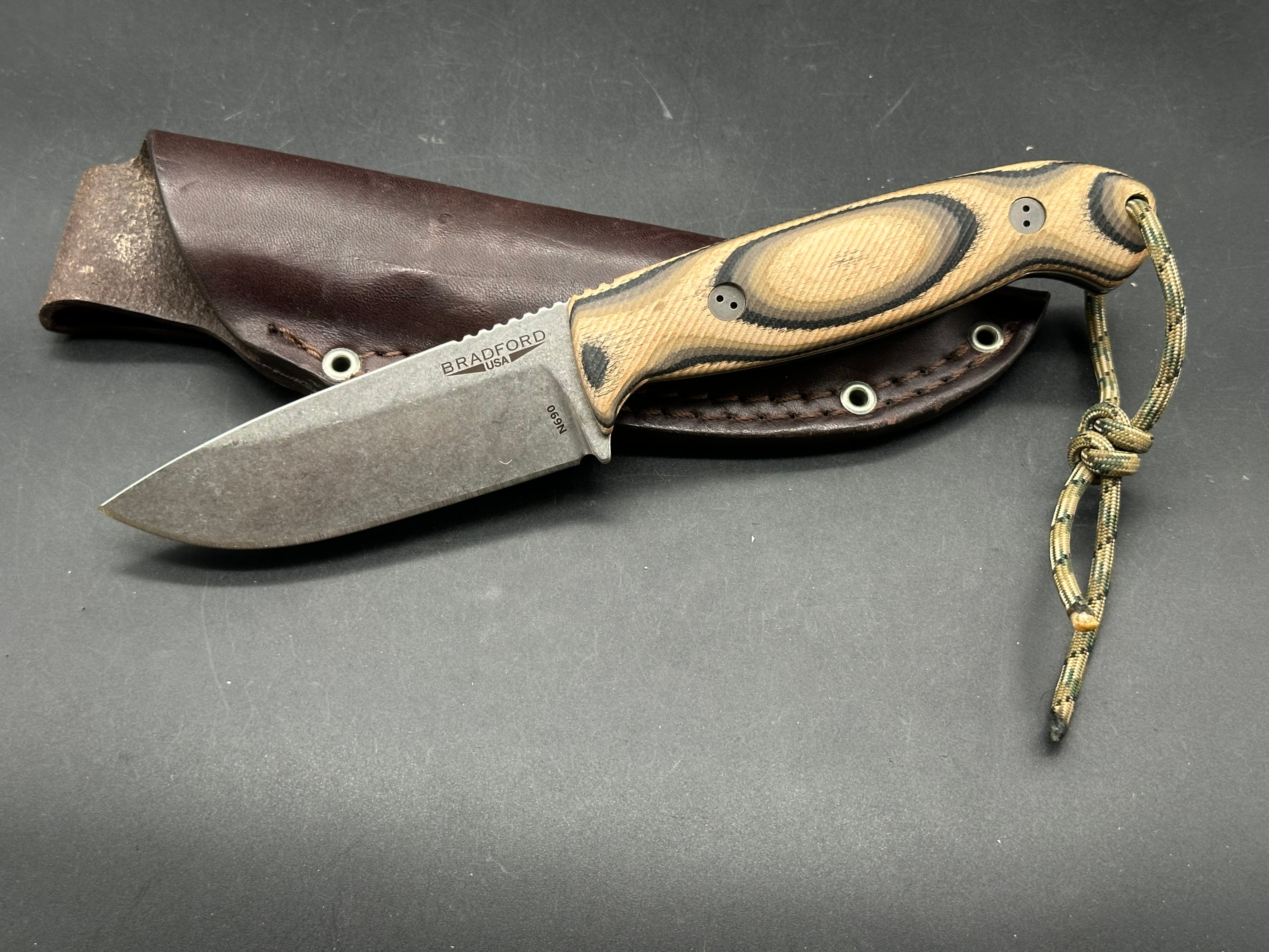 Bradford Knives Guardian 4.5 Fixed Blade 3D G-Wood (4" Sabre SW)