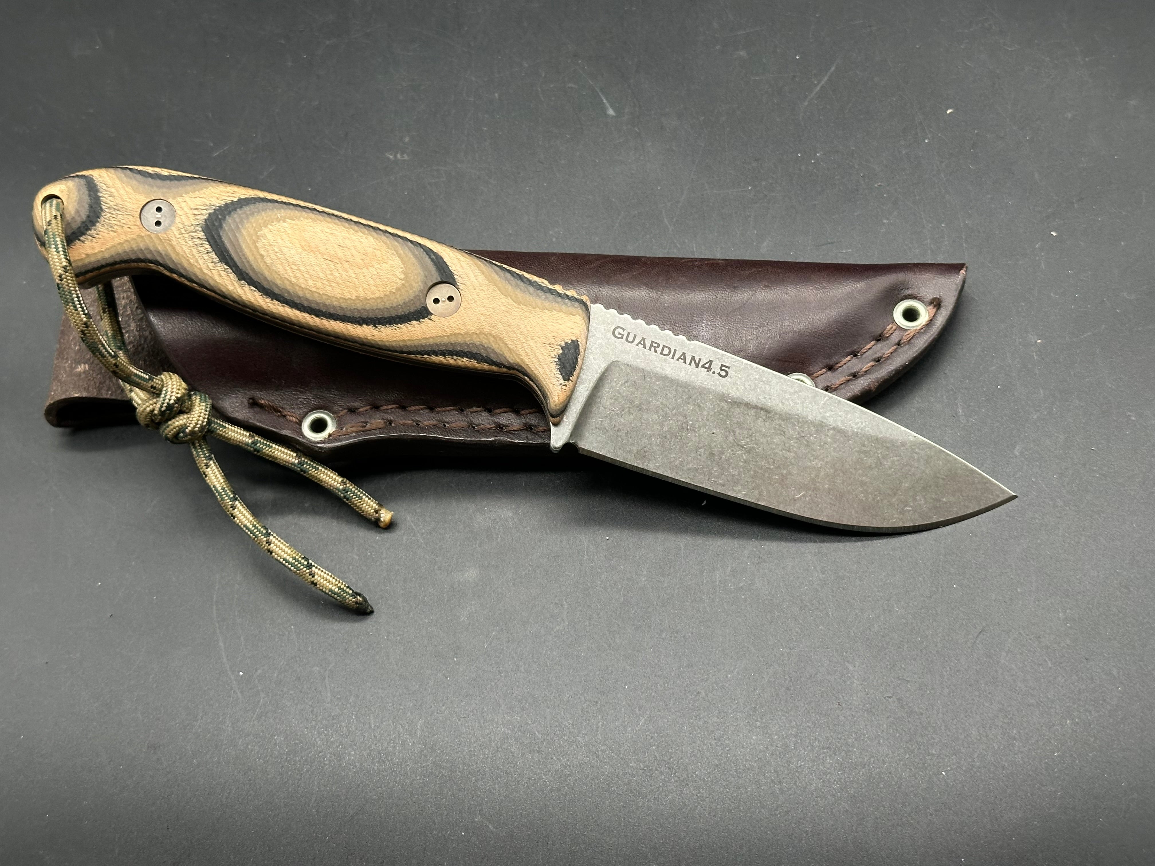 Bradford Knives Guardian 4.5 Fixed Blade 3D G-Wood (4" Sabre SW)