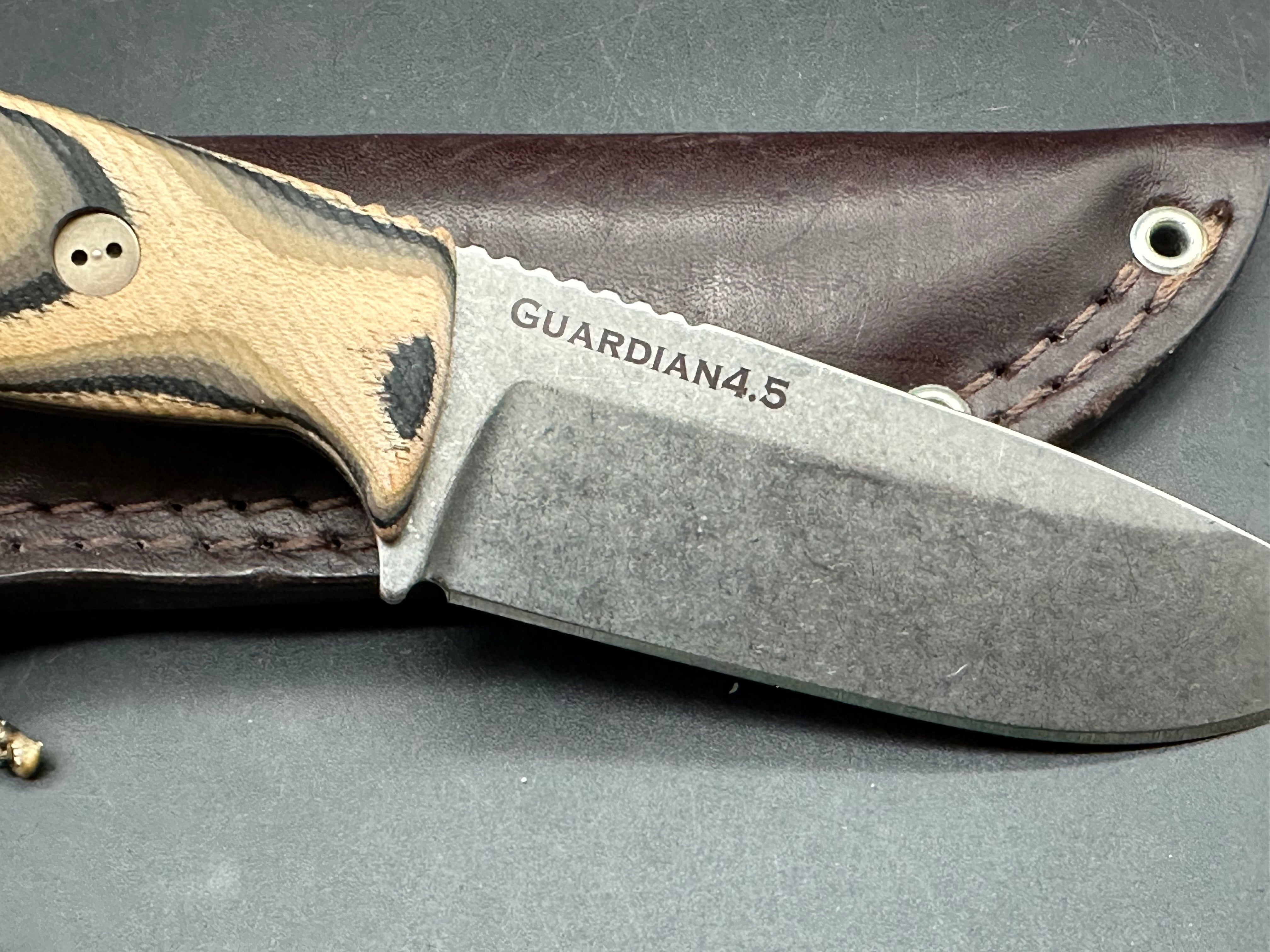Bradford Knives Guardian 4.5 Fixed Blade 3D G-Wood (4" Sabre SW)