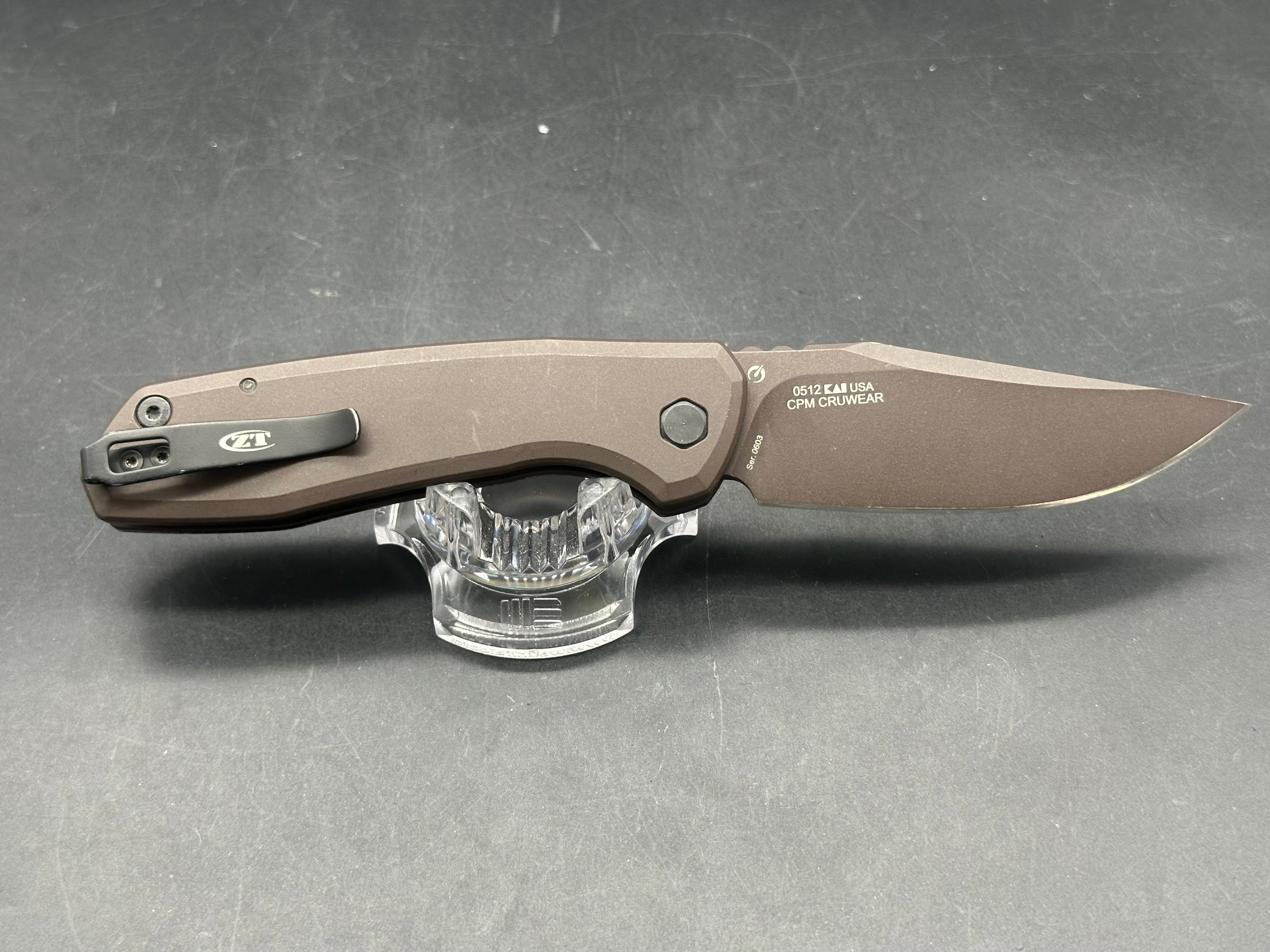 Zero Tolerance 0512 CPM CruWEAR Micarta and aluminum scales