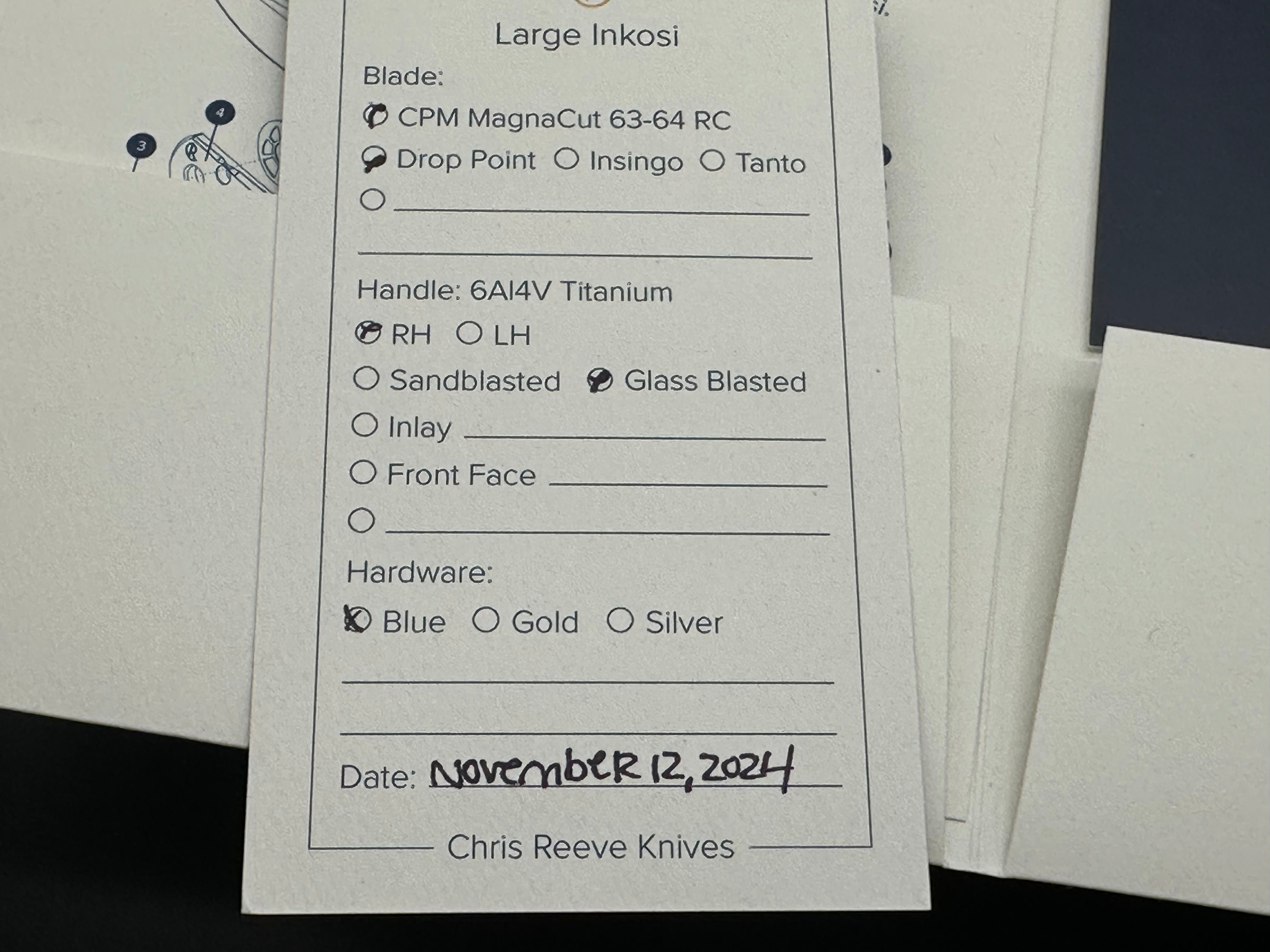 Chris Reeve Knives Large Inkosi Frame Lock Knife (3.5" Magnacut)